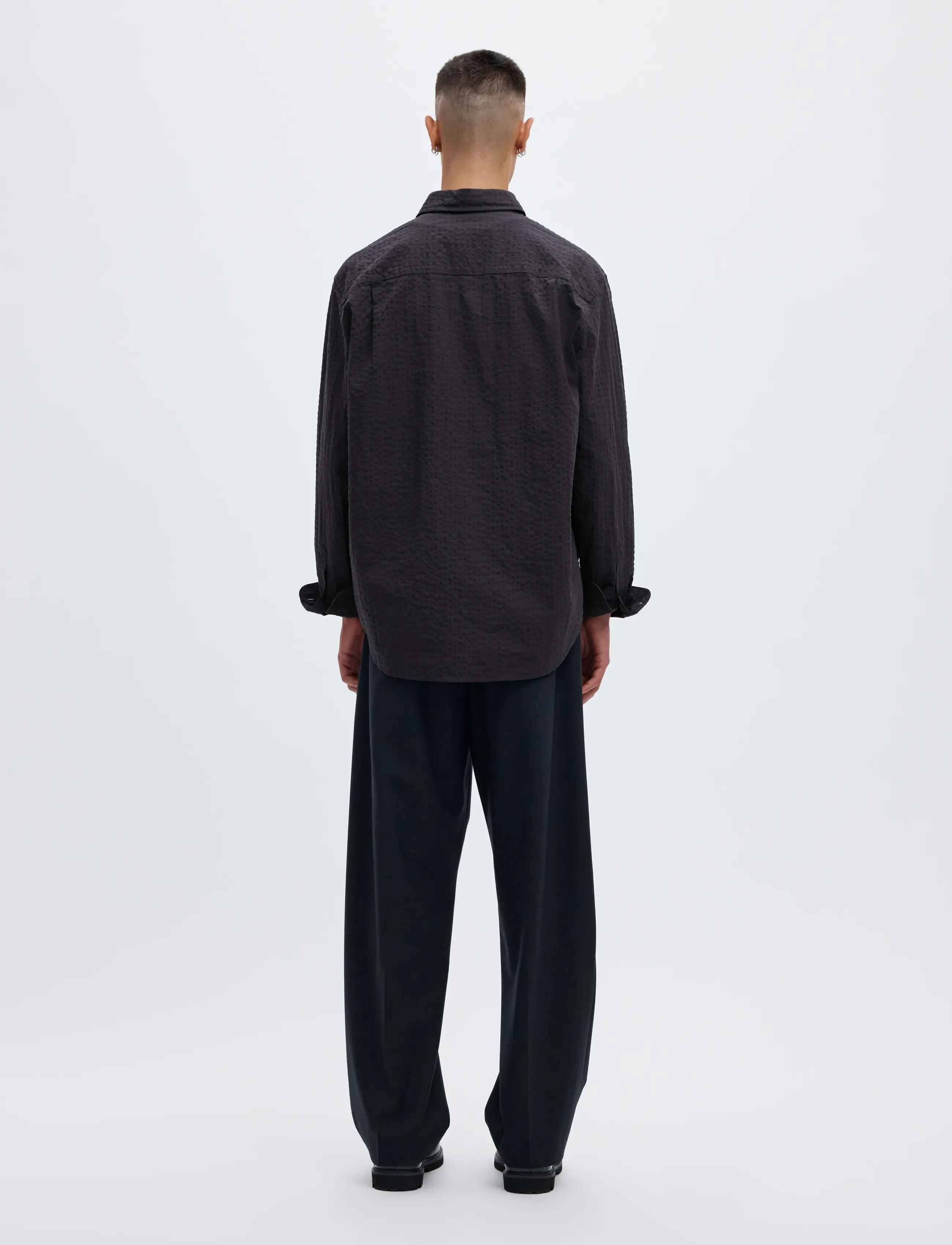 Annarr - ANRASLUND TEXTURE LS SHIRT - nine iron - 2
