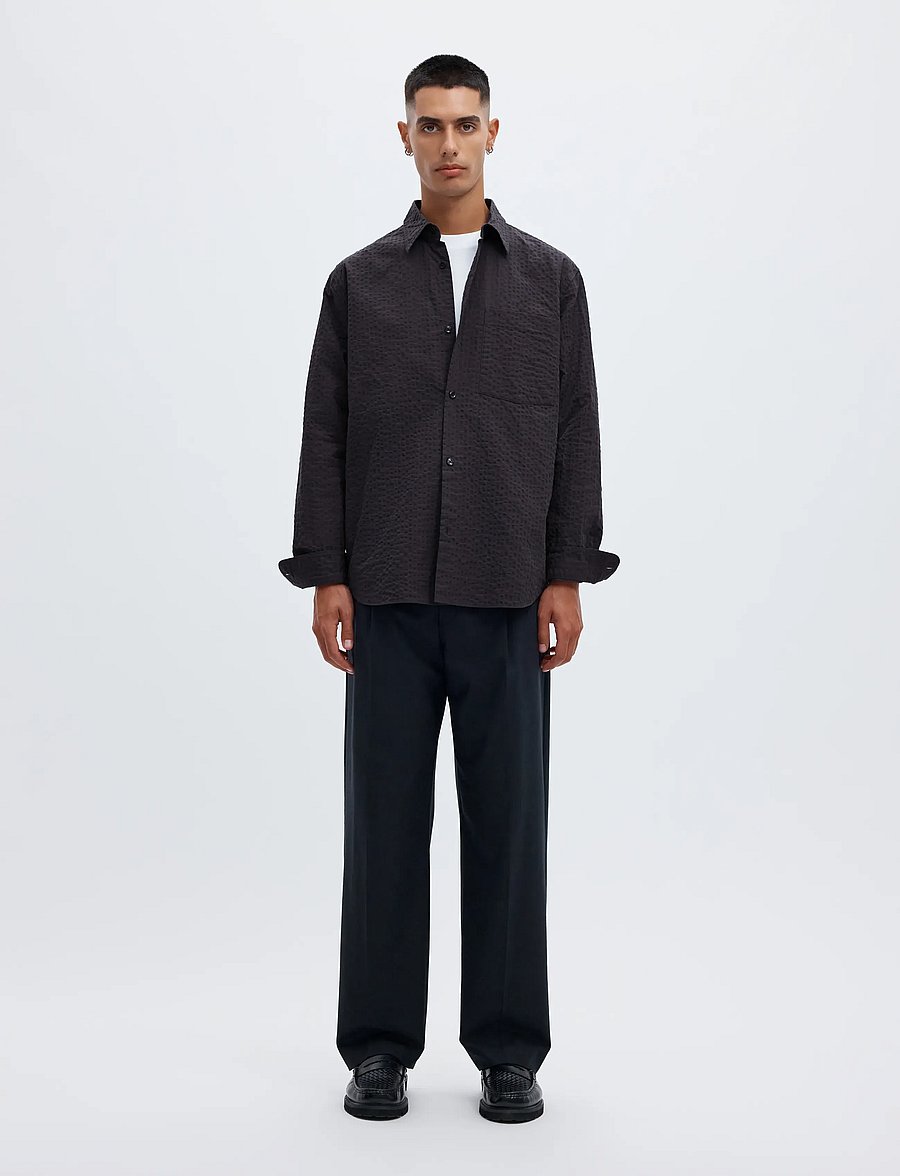 Annarr - ANRASLUND TEXTURE LS SHIRT - nine iron - 3