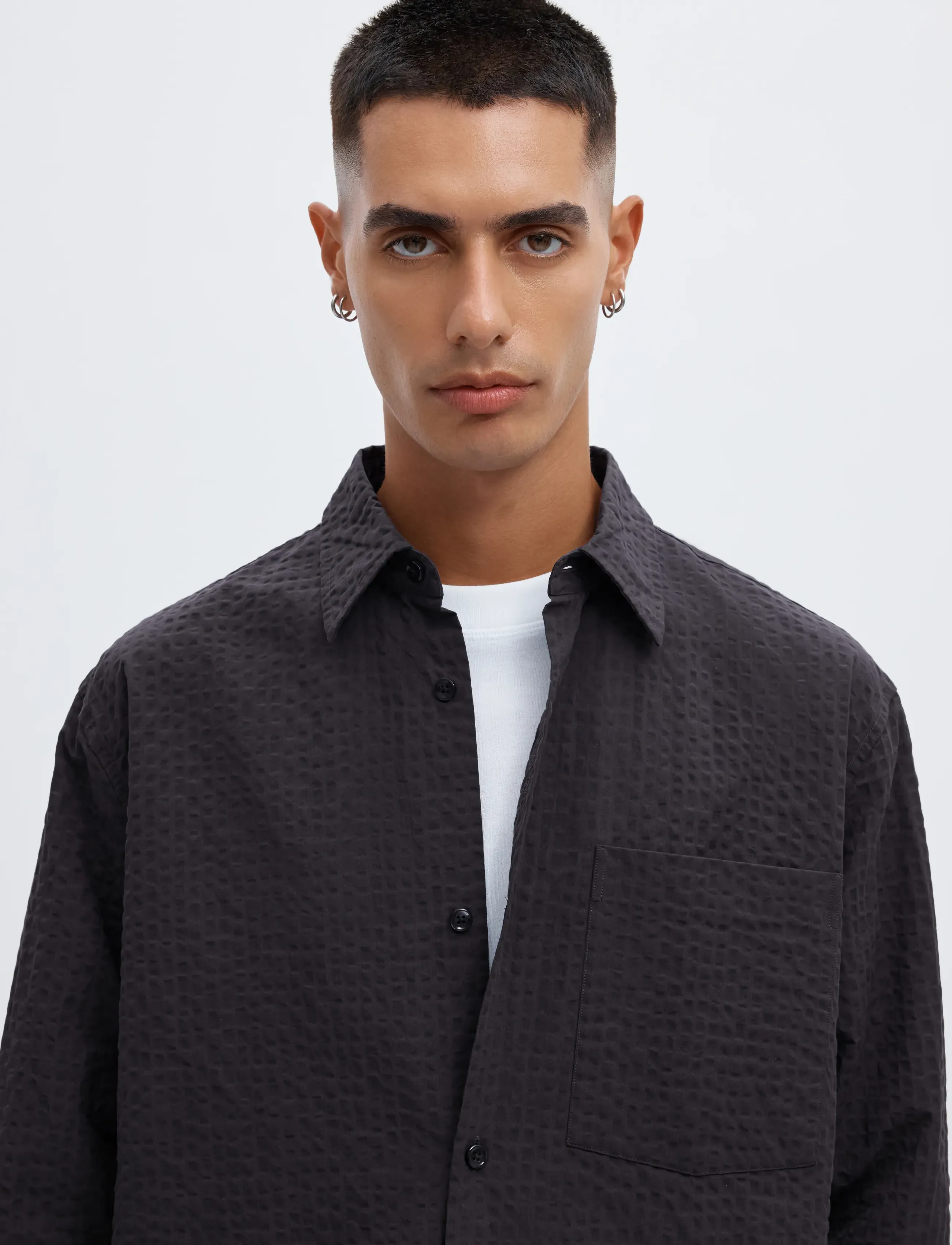 Annarr - ANRASLUND TEXTURE LS SHIRT - nine iron - 4