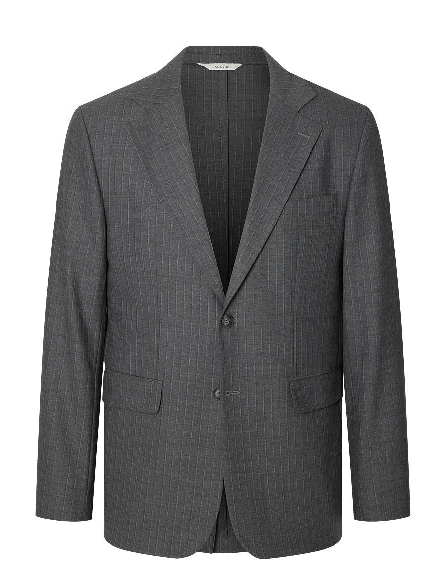Annarr - ANRTOKI 263 WOOL BLEND BLAZER - Üherealised pintsakud - dark grey melange - 1