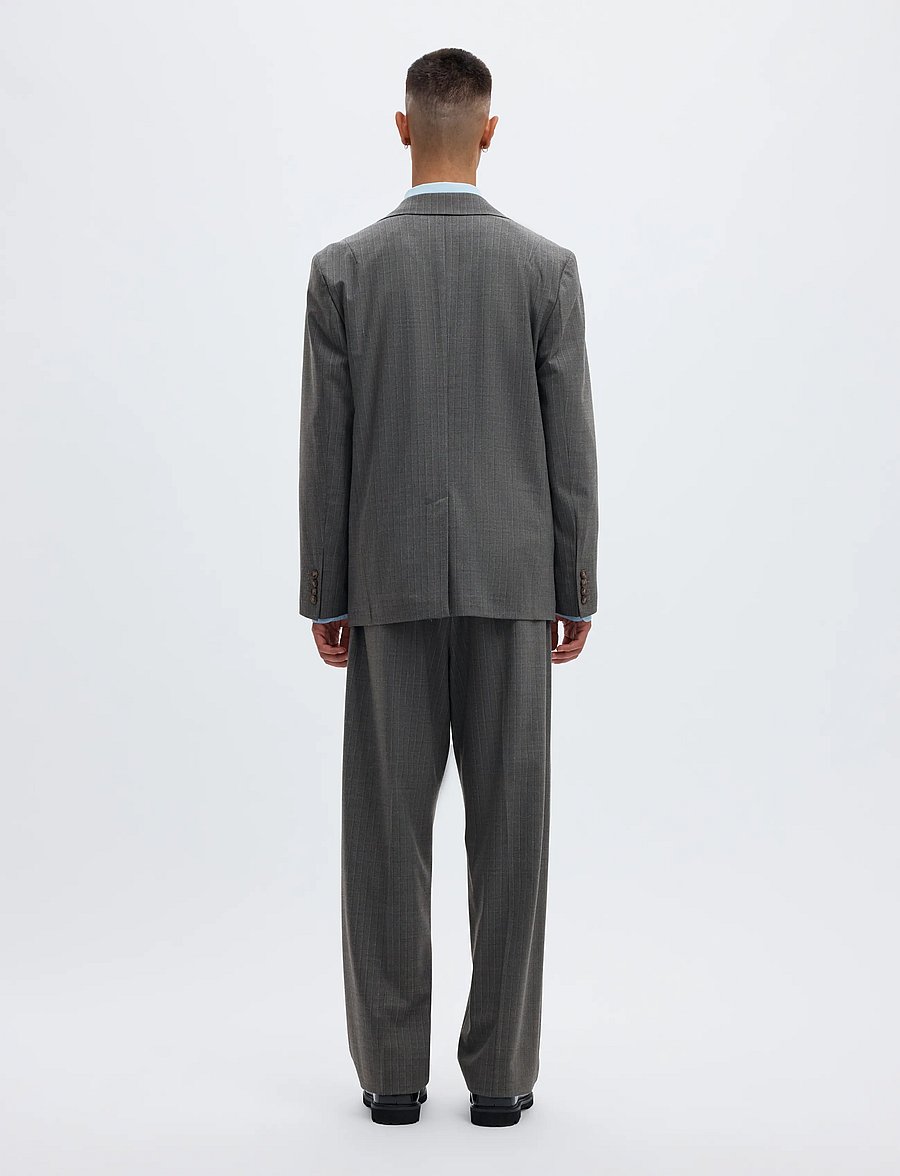 Annarr - ANRTOKI 263 WOOL BLEND BLAZER - Üherealised pintsakud - dark grey melange - 2