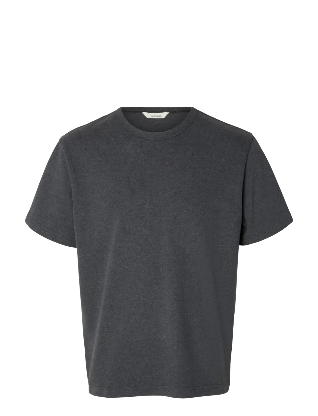 Annarr - ANRED SS O-NECK TEE - kortärmade t-shirts - charcoal art - 1