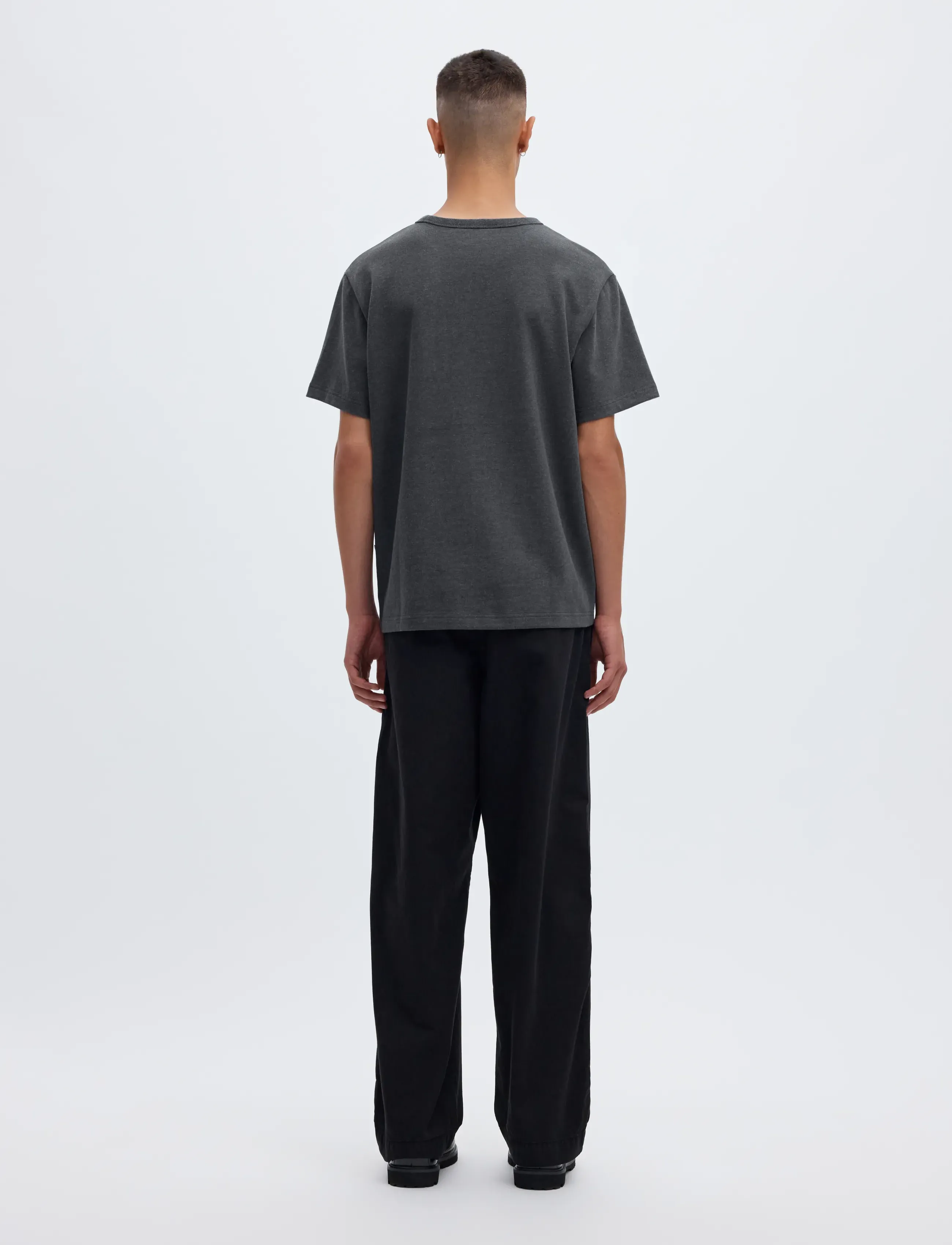 Annarr - ANRED SS O-NECK TEE - kortärmade t-shirts - charcoal art - 2