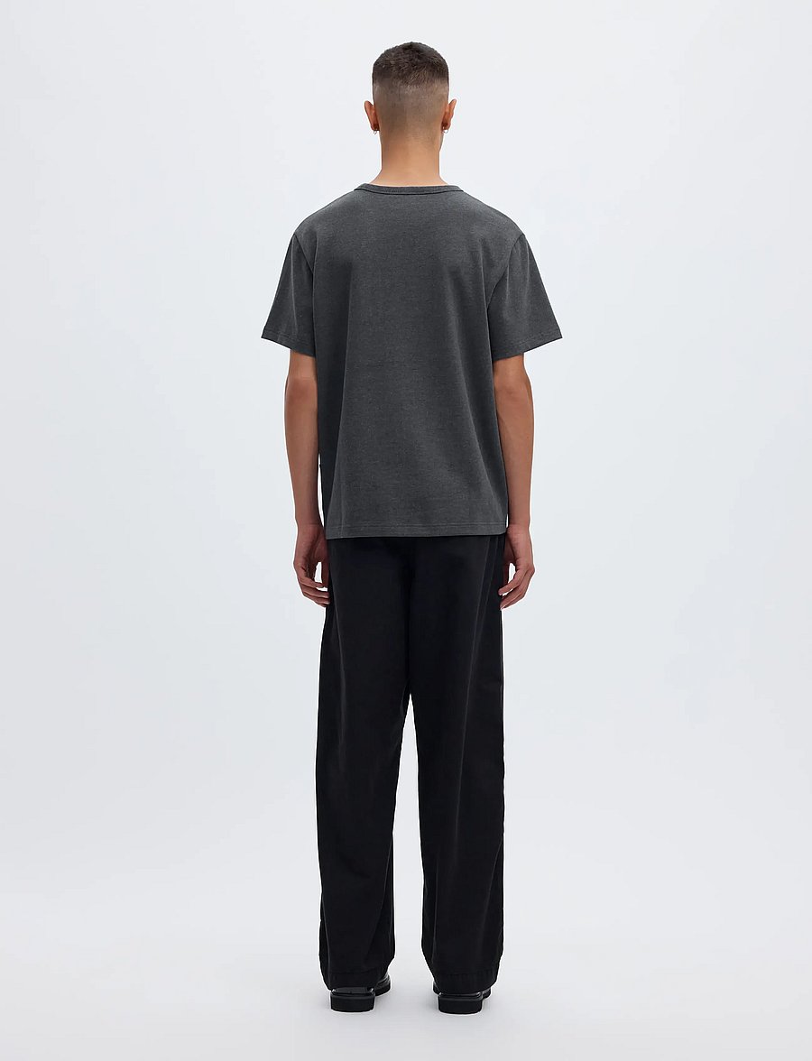 Annarr - ANRED SS O-NECK TEE - kortärmade t-shirts - charcoal art - 2