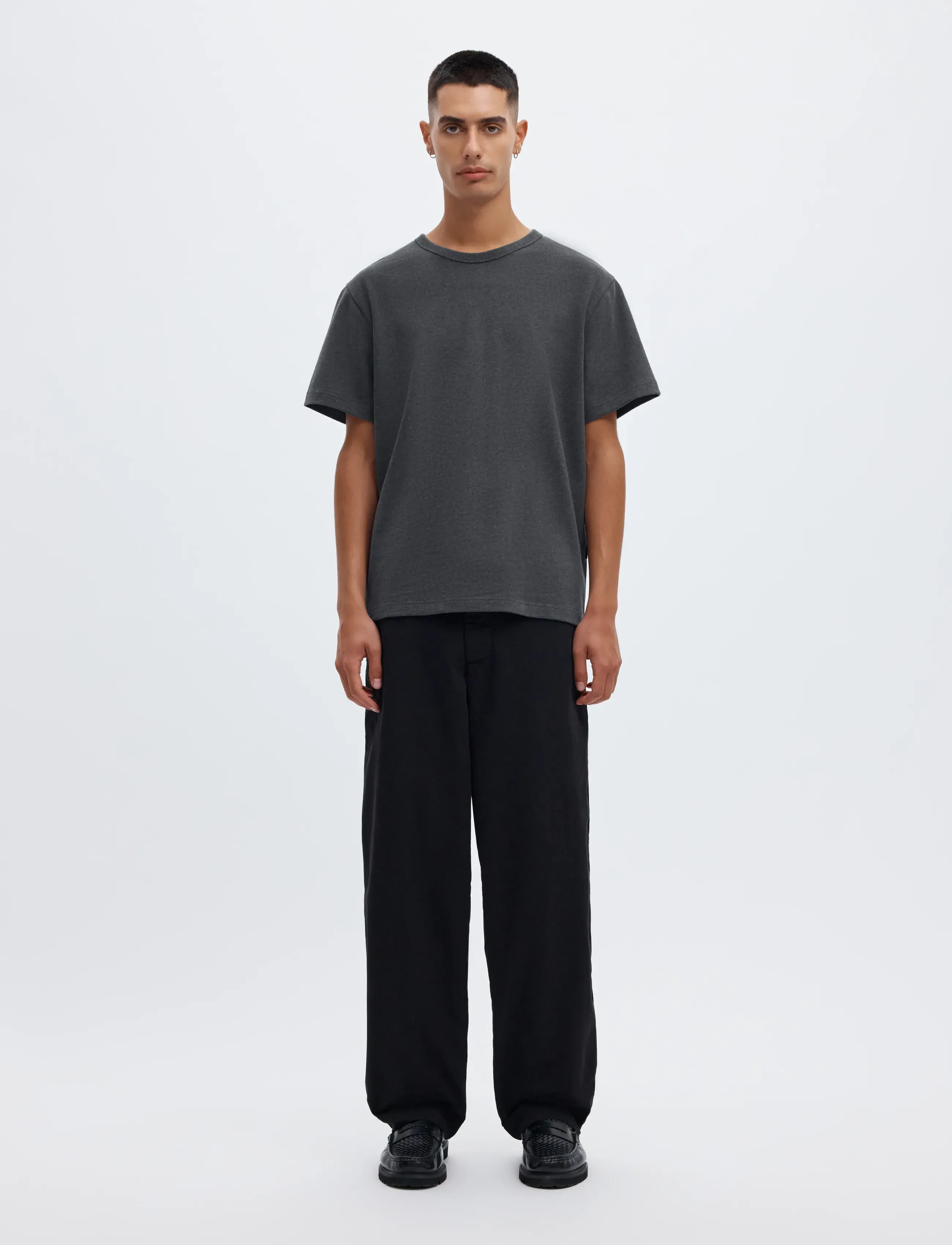 Annarr - ANRED SS O-NECK TEE - kortärmade t-shirts - charcoal art - 3