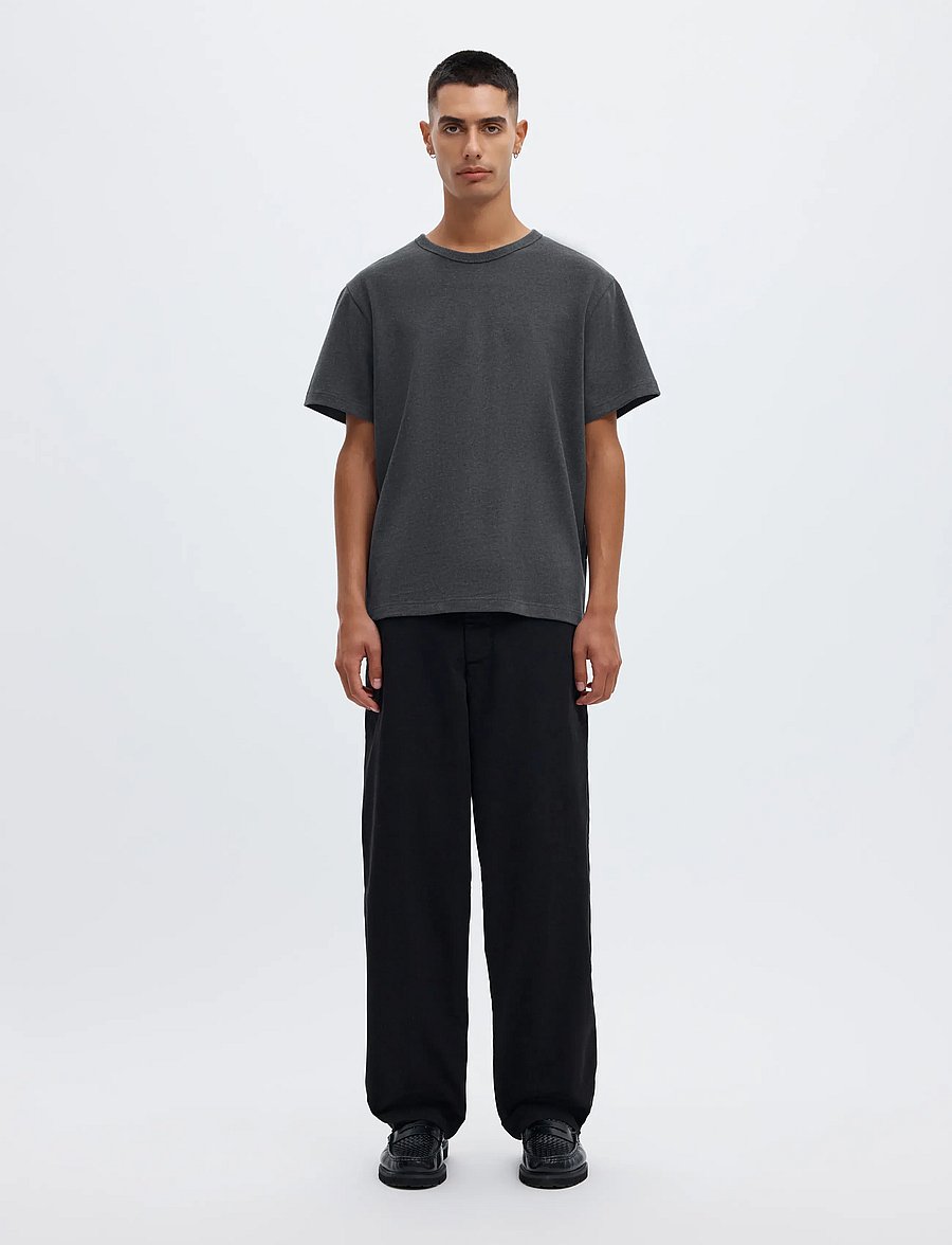 Annarr - ANRED SS O-NECK TEE - kortärmade t-shirts - charcoal art - 3