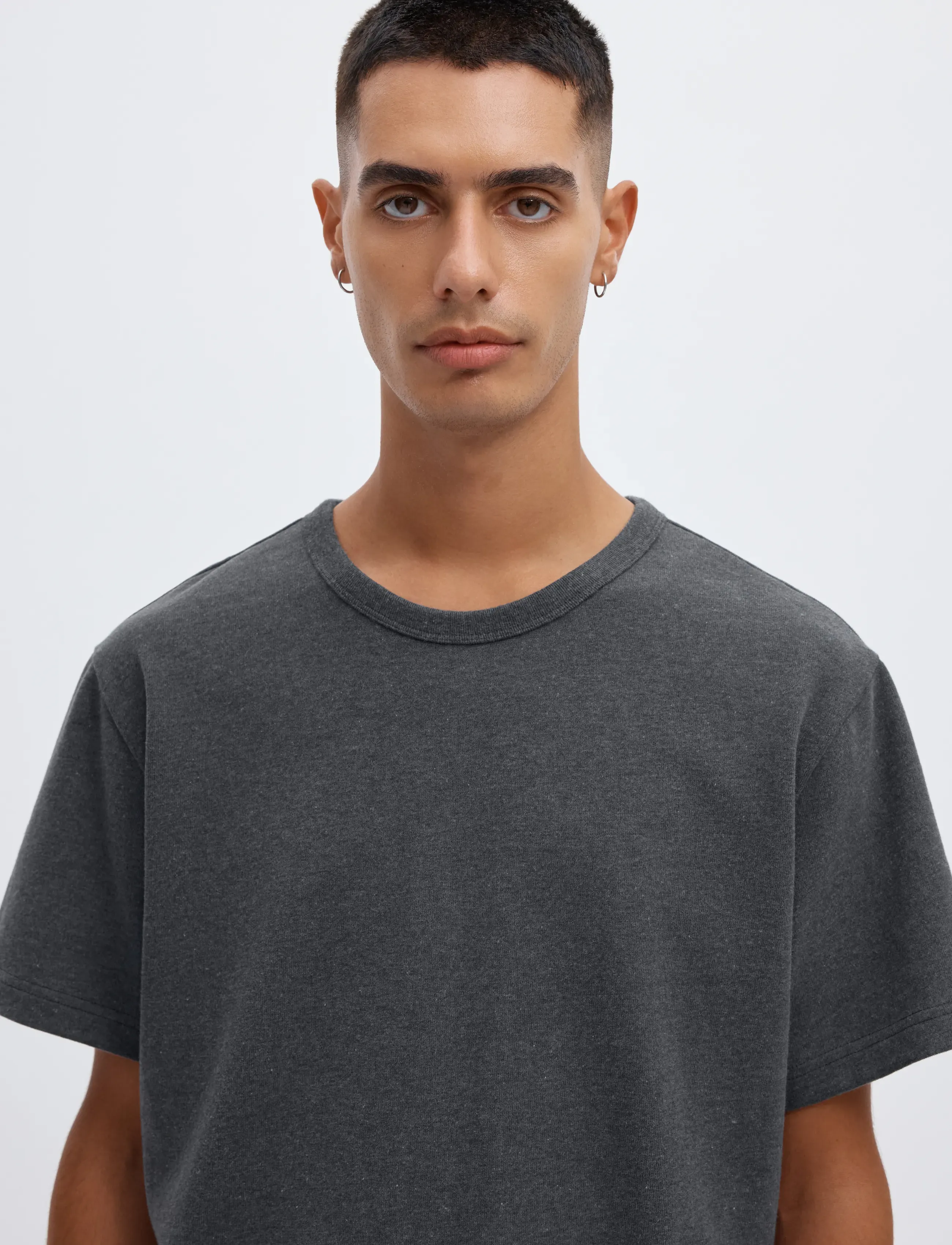 Annarr - ANRED SS O-NECK TEE - kortärmade t-shirts - charcoal art - 4