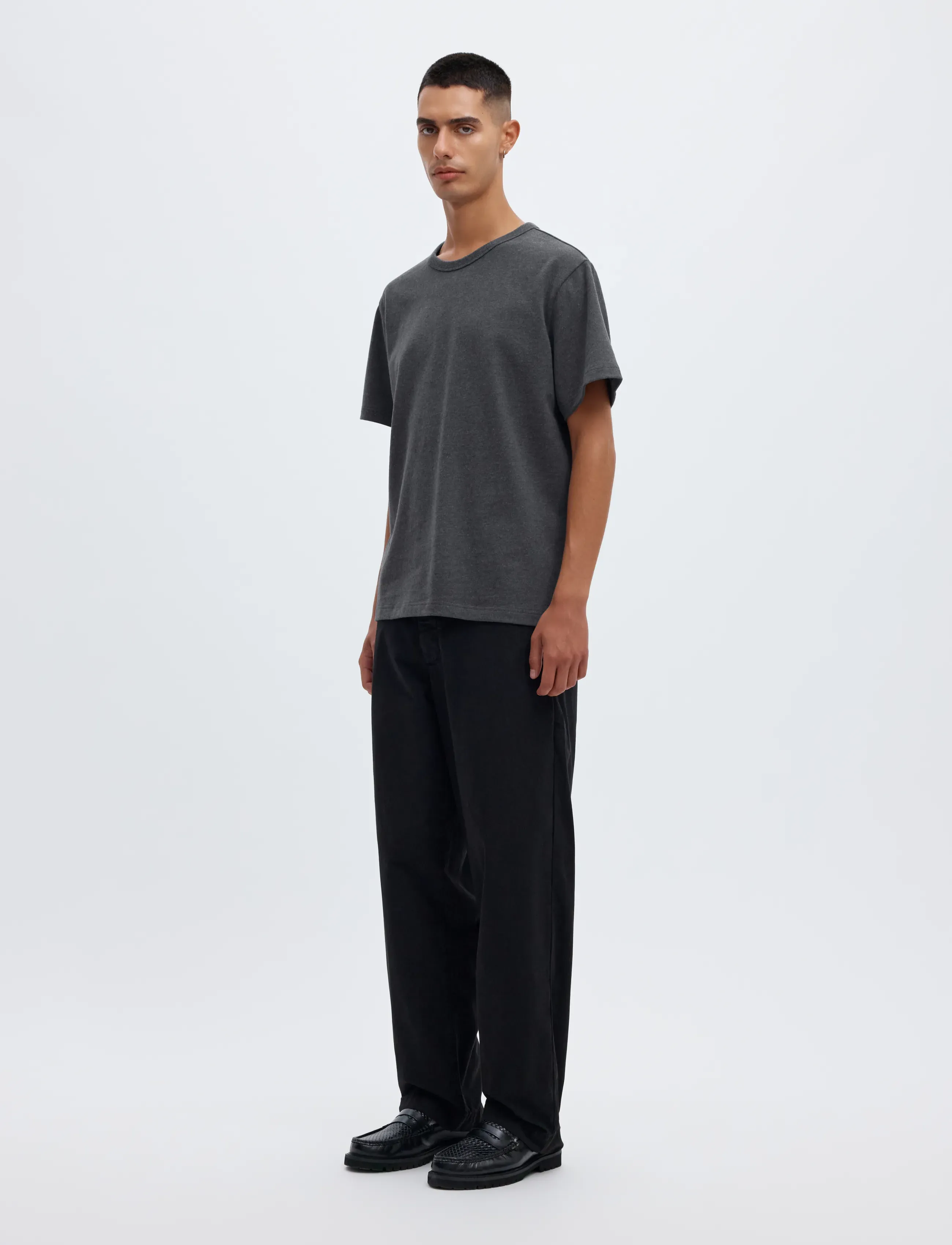 Annarr - ANRED SS O-NECK TEE - kortärmade t-shirts - charcoal art - 5