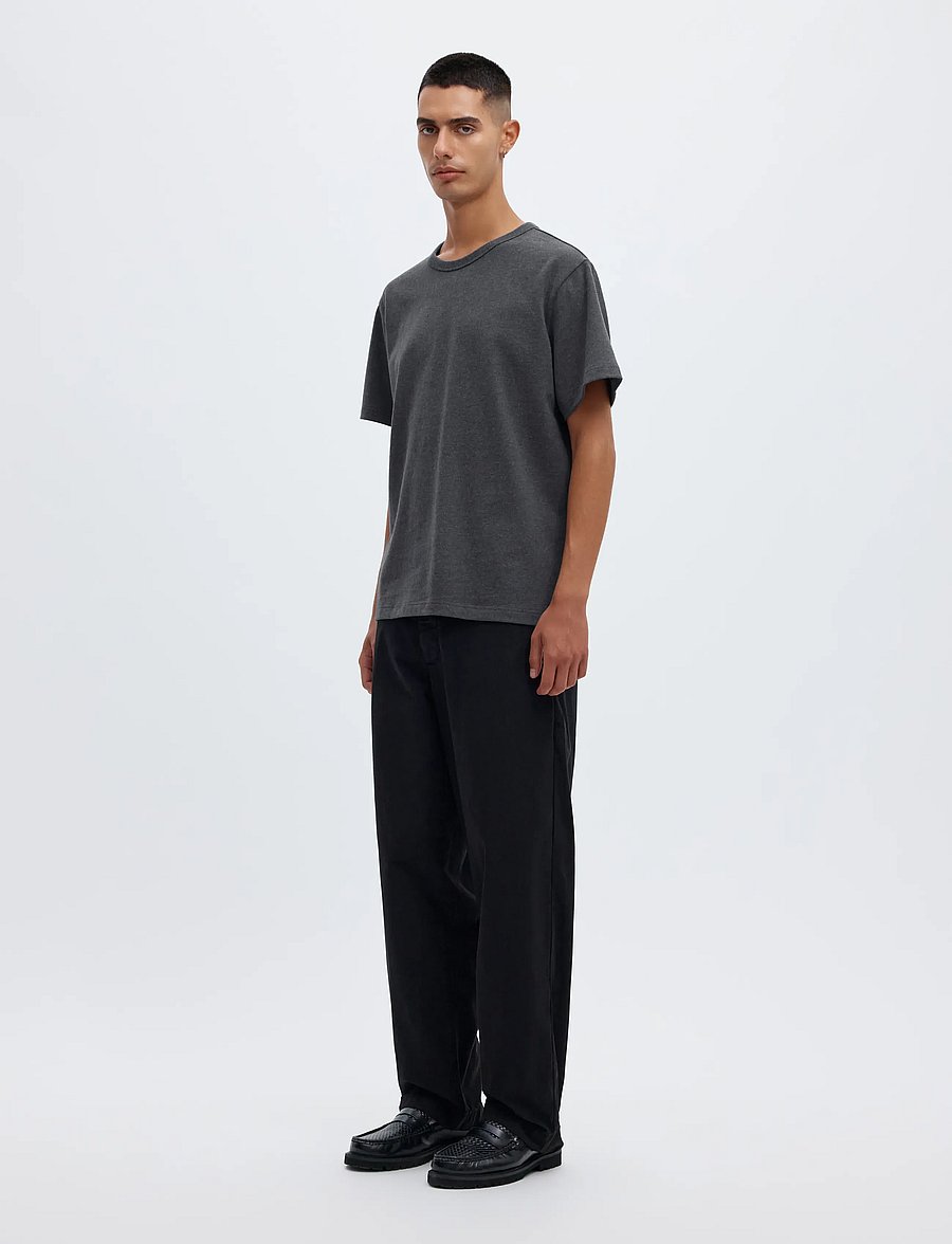 Annarr - ANRED SS O-NECK TEE - kortärmade t-shirts - charcoal art - 5
