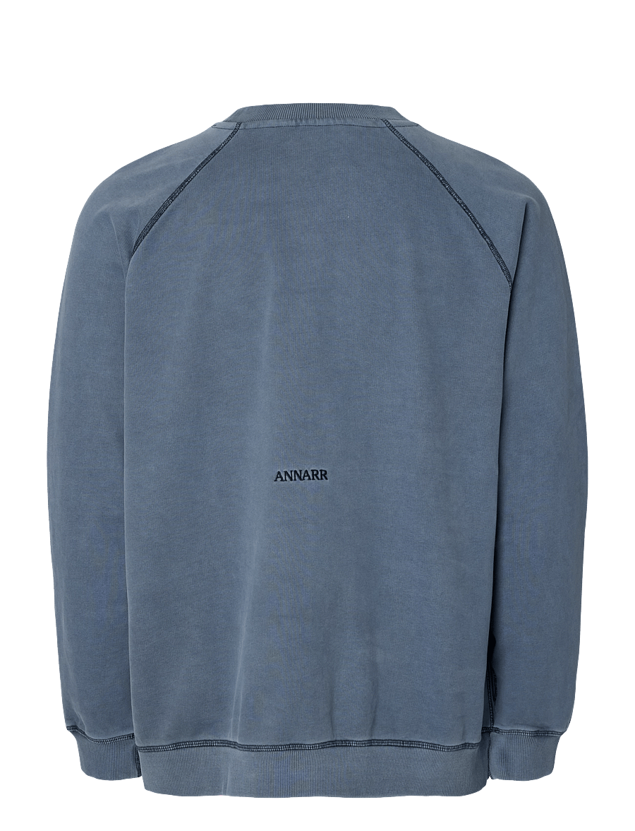 Annarr - ANRHACKETT RAGLAN CREW NECK SWEAT - sweatshirts - dark sapphire - 2
