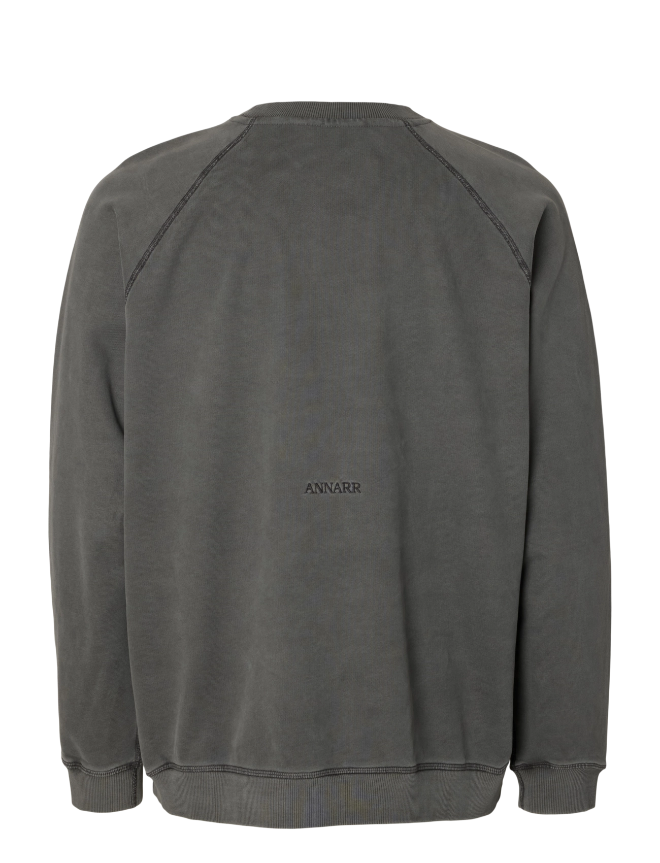Annarr - ANRHACKETT RAGLAN CREW NECK SWEAT - shop efter anledning - forged iron - 2