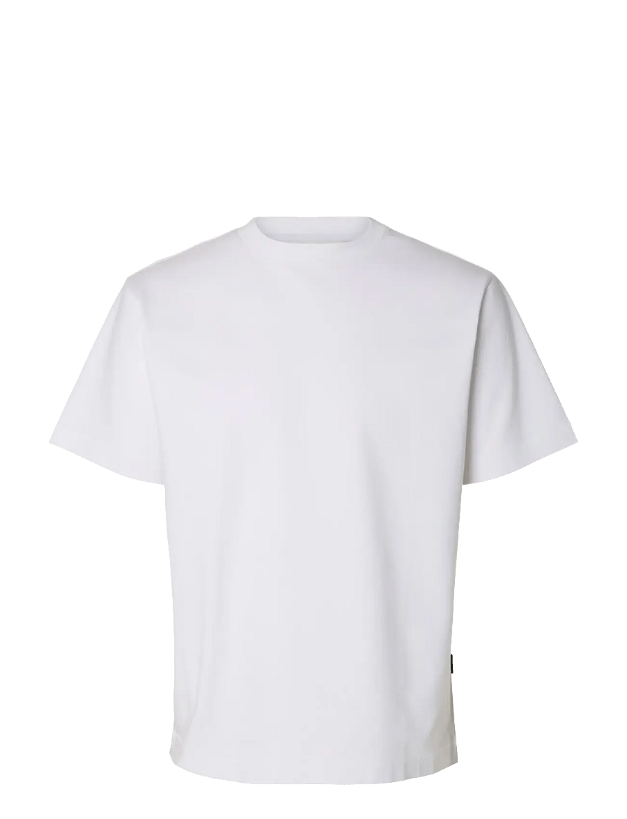 Annarr - ANRISAK LOGO SS O-NECK TEE - short-sleeved t-shirts - brilliant white - 1