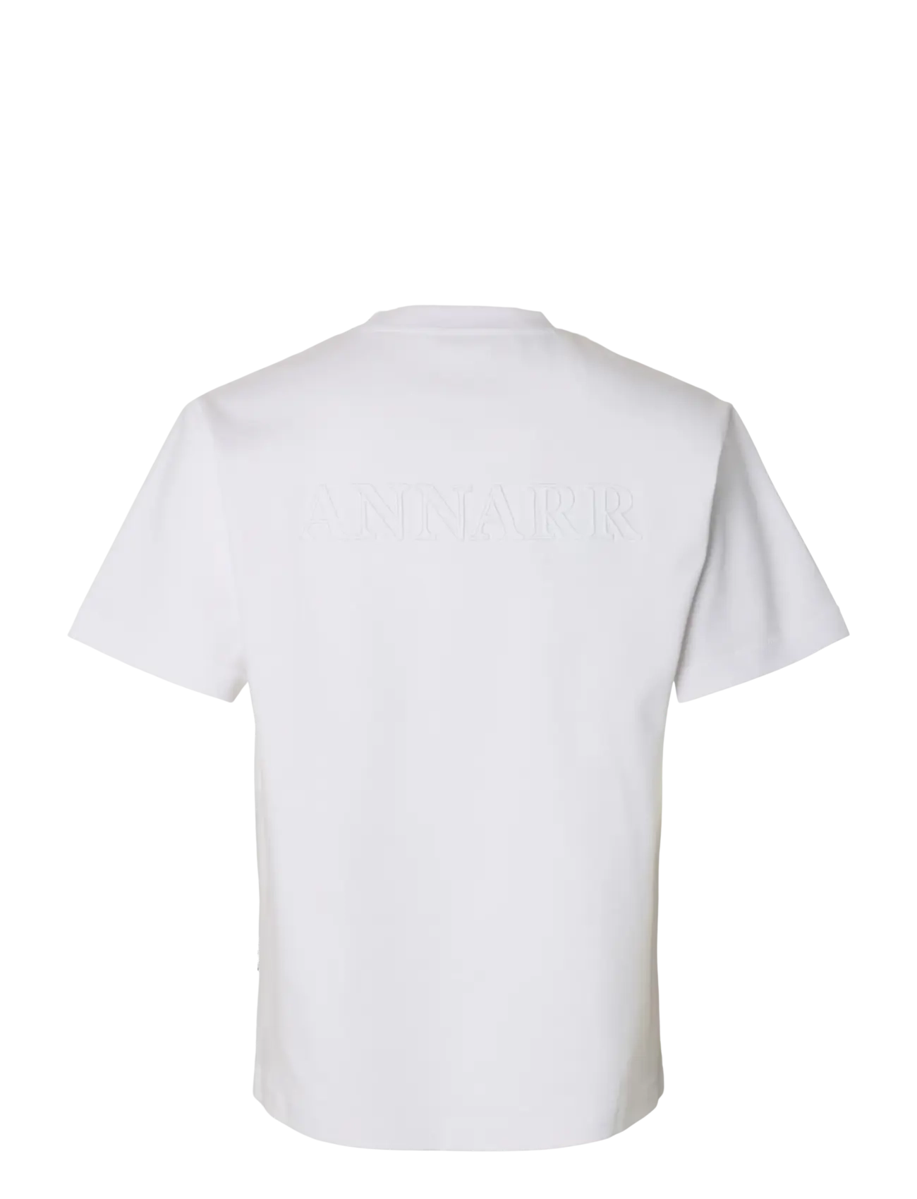 Annarr - ANRISAK LOGO SS O-NECK TEE - short-sleeved t-shirts - brilliant white - 2