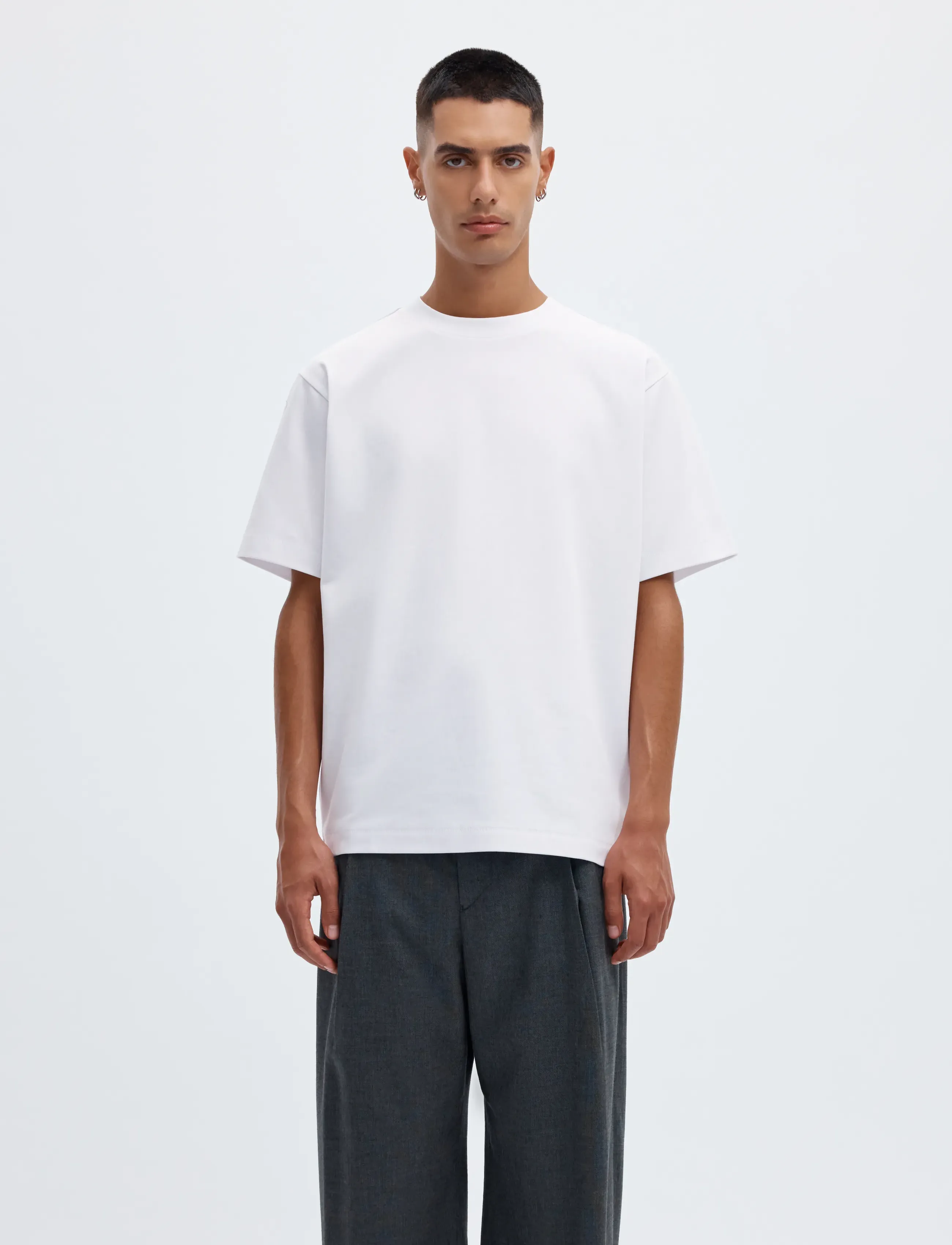 Annarr ANRISAK LOGO SS O-NECK TEE - T-Shirts - BRILLIANT WHITE / white