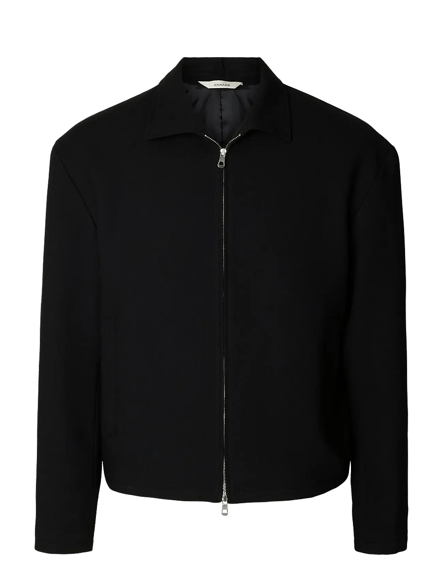 Annarr - ANRHAGEN 264 WOOL BLEND OVERSHIRT - black - 1