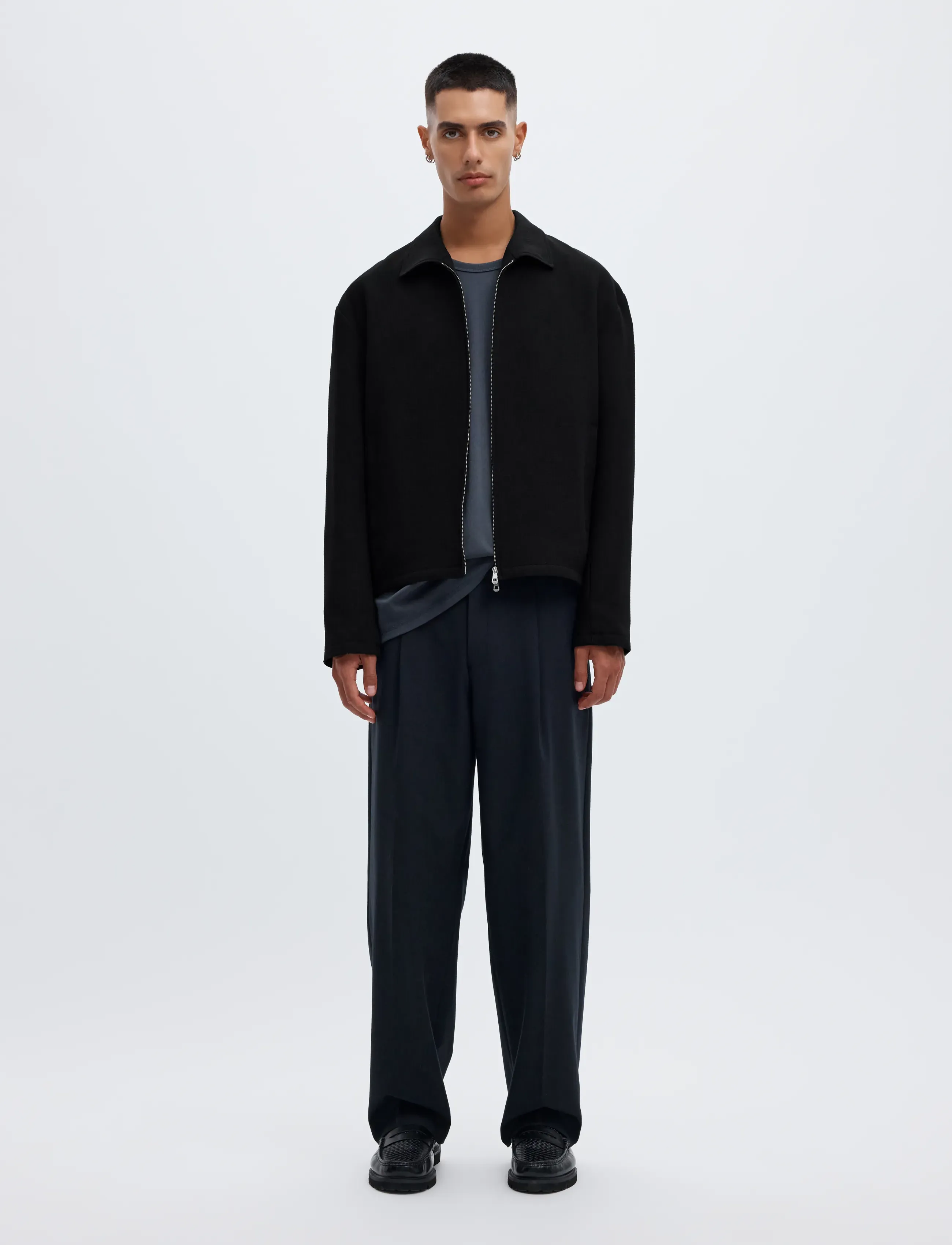 Annarr - ANRHAGEN 264 WOOL BLEND OVERSHIRT - black - 3