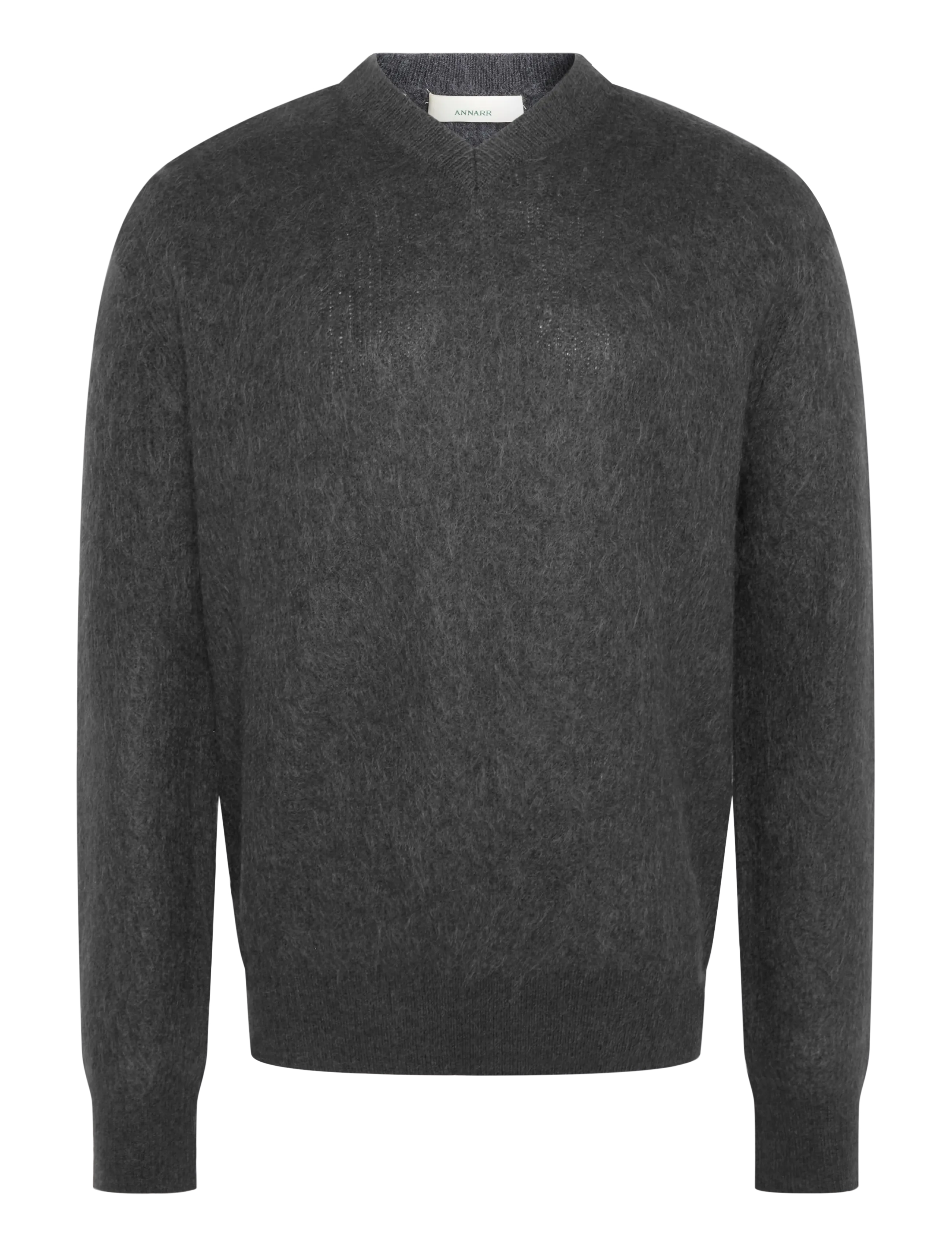 Annarr ANRARCHIE LS KNIT V-NECK - V-Ausschnitt - ULTIMATE GREY / grey