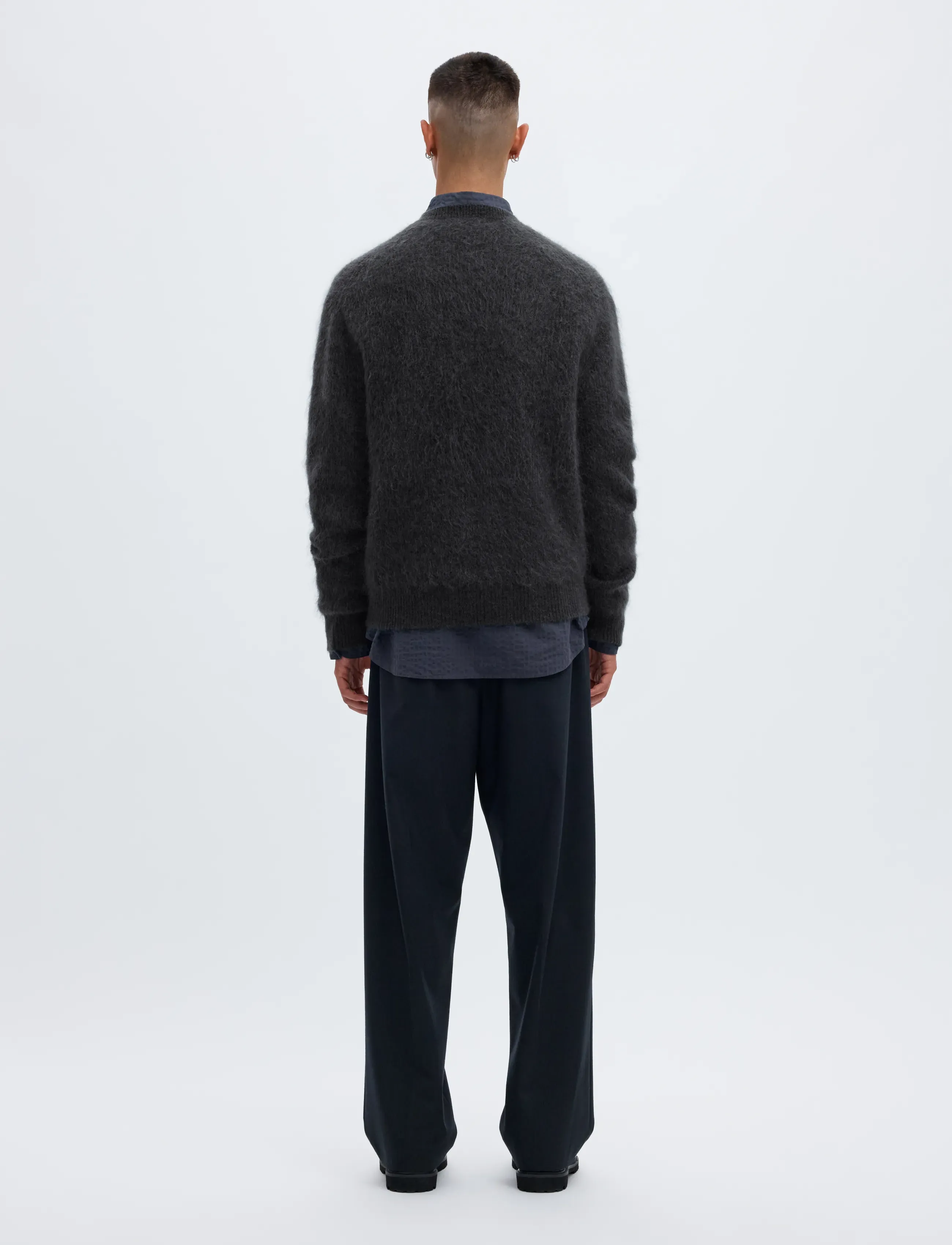 Annarr - ANRARCHIE LS KNIT V-NECK - ultimate grey - 2