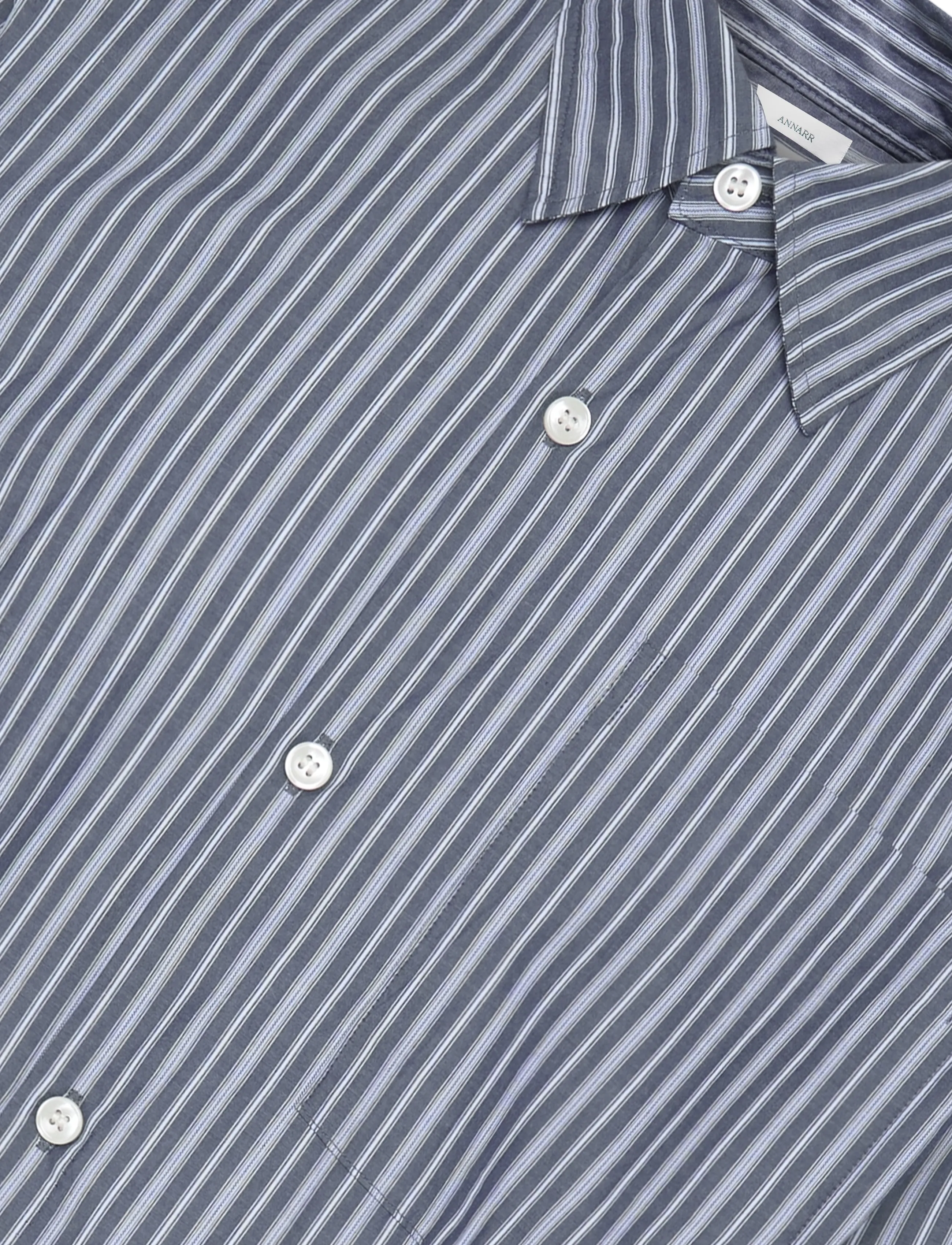 Annarr - ANRASLUND STRIPED DOBBY LS SHIRT - triibulised särgid - salute - 2