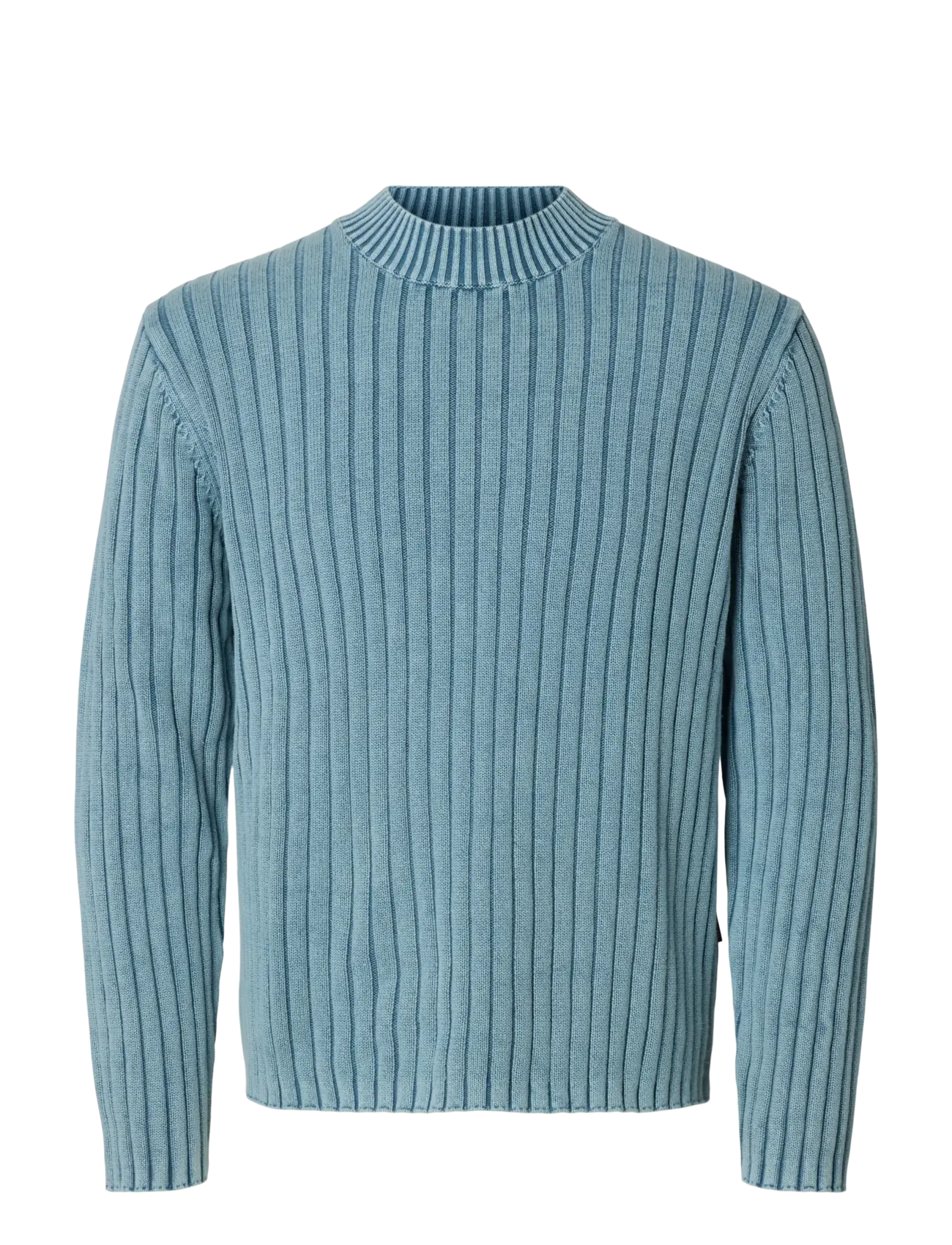 Annarr ANRWELL LS KNIT WASHED CREW NECK - Knitwear - LIGHT BLUE / blue