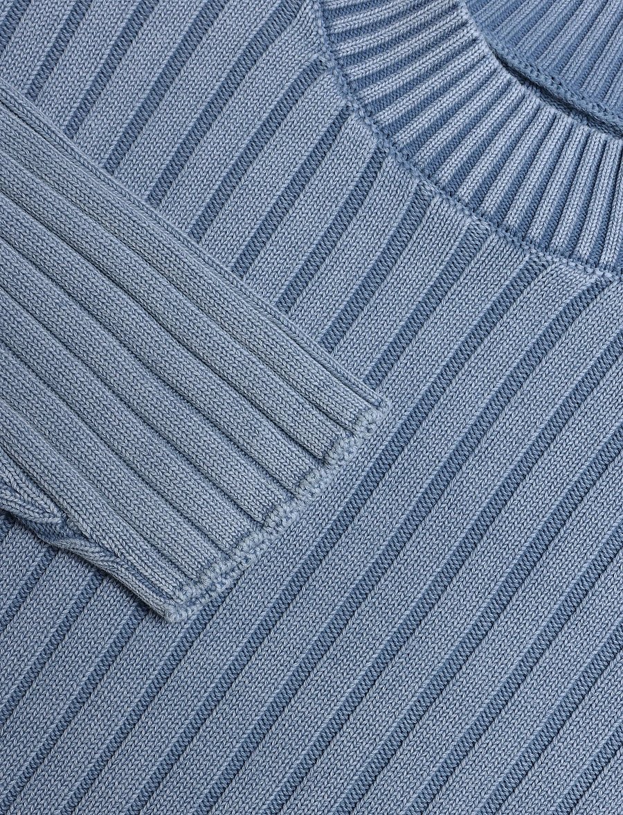 Annarr - ANRWELL LS KNIT WASHED CREW NECK - rundhals - light blue - 2