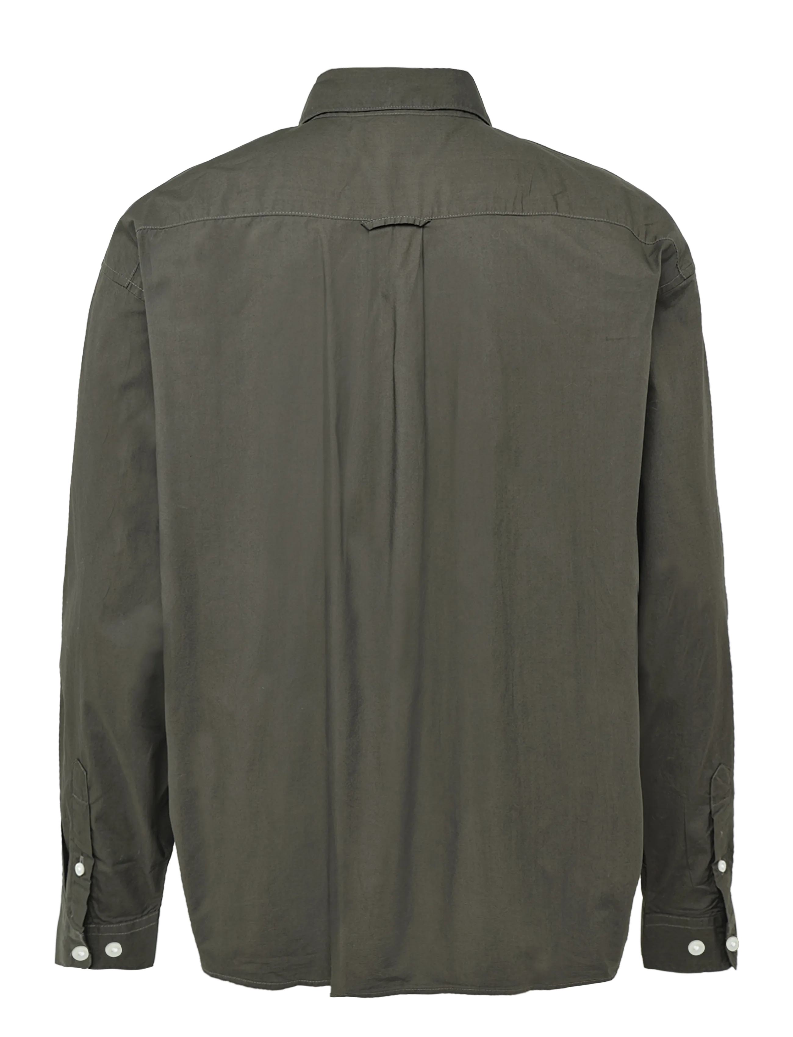 Annarr - ANRFRANCES POPLIN LS SHIRT - casual shirts - black olive - 1
