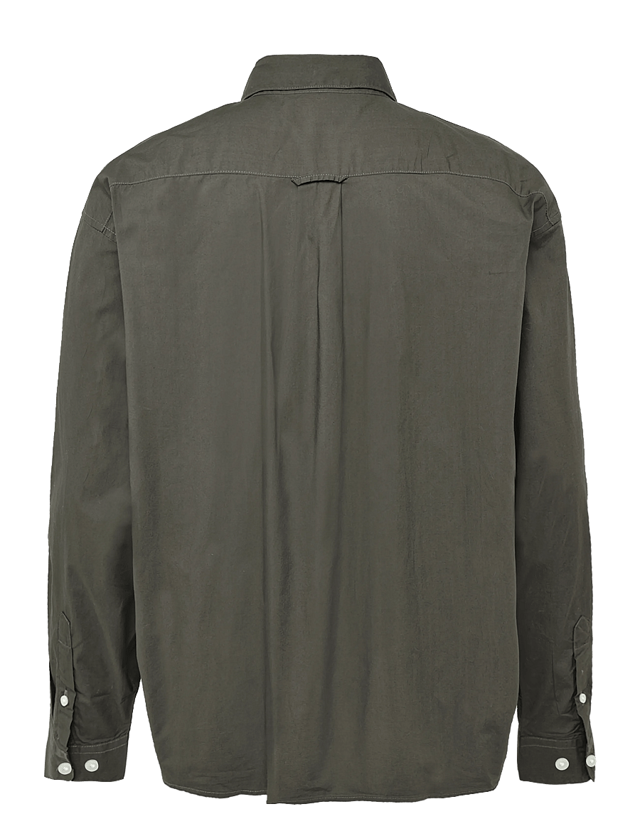 Annarr - ANRFRANCES POPLIN LS SHIRT - casual shirts - black olive - 1