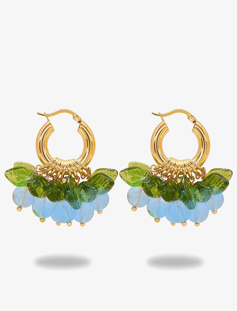 ANNELE - Blueberry Fields Forever Earrings - hoops - blue - 0