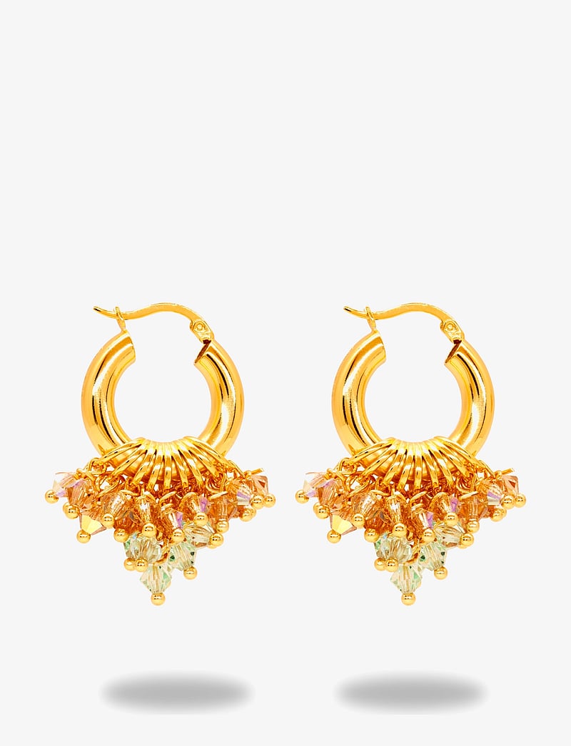 ANNELE - I Love You Matcha Earrings - creoler - brown - 0