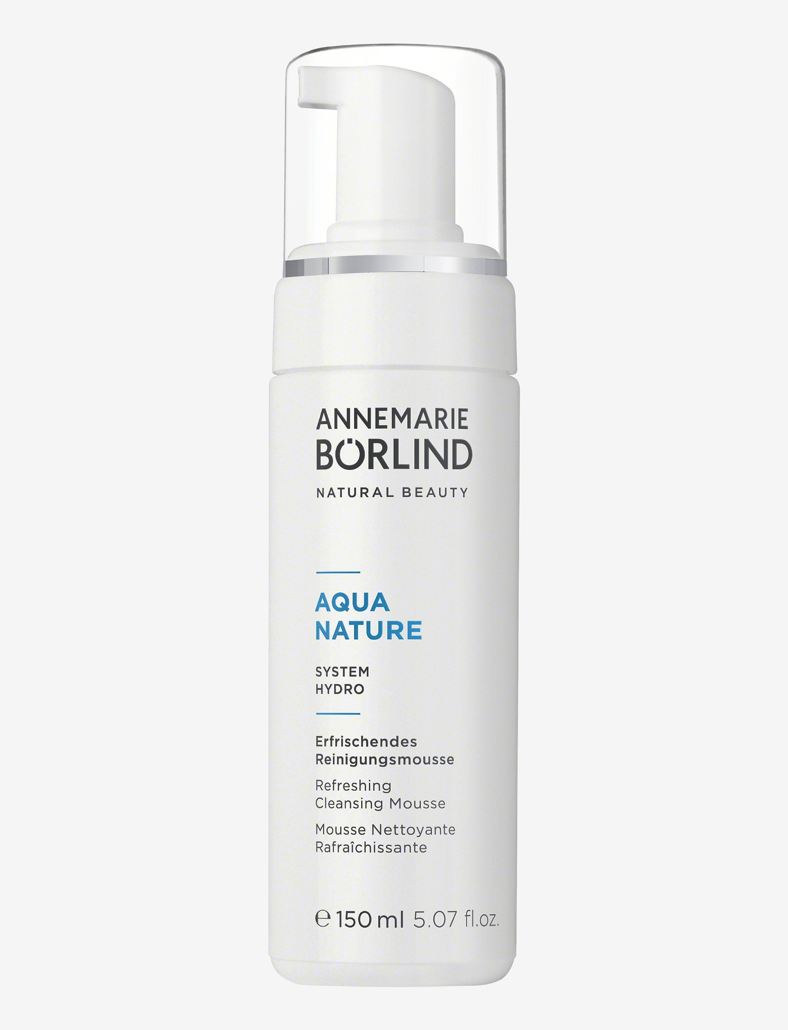 Annemarie Börlind Aquanature Refreshing Cleansing Mousse 150Ml, Mousse Cleanser, Nude, Str: 150 ml
