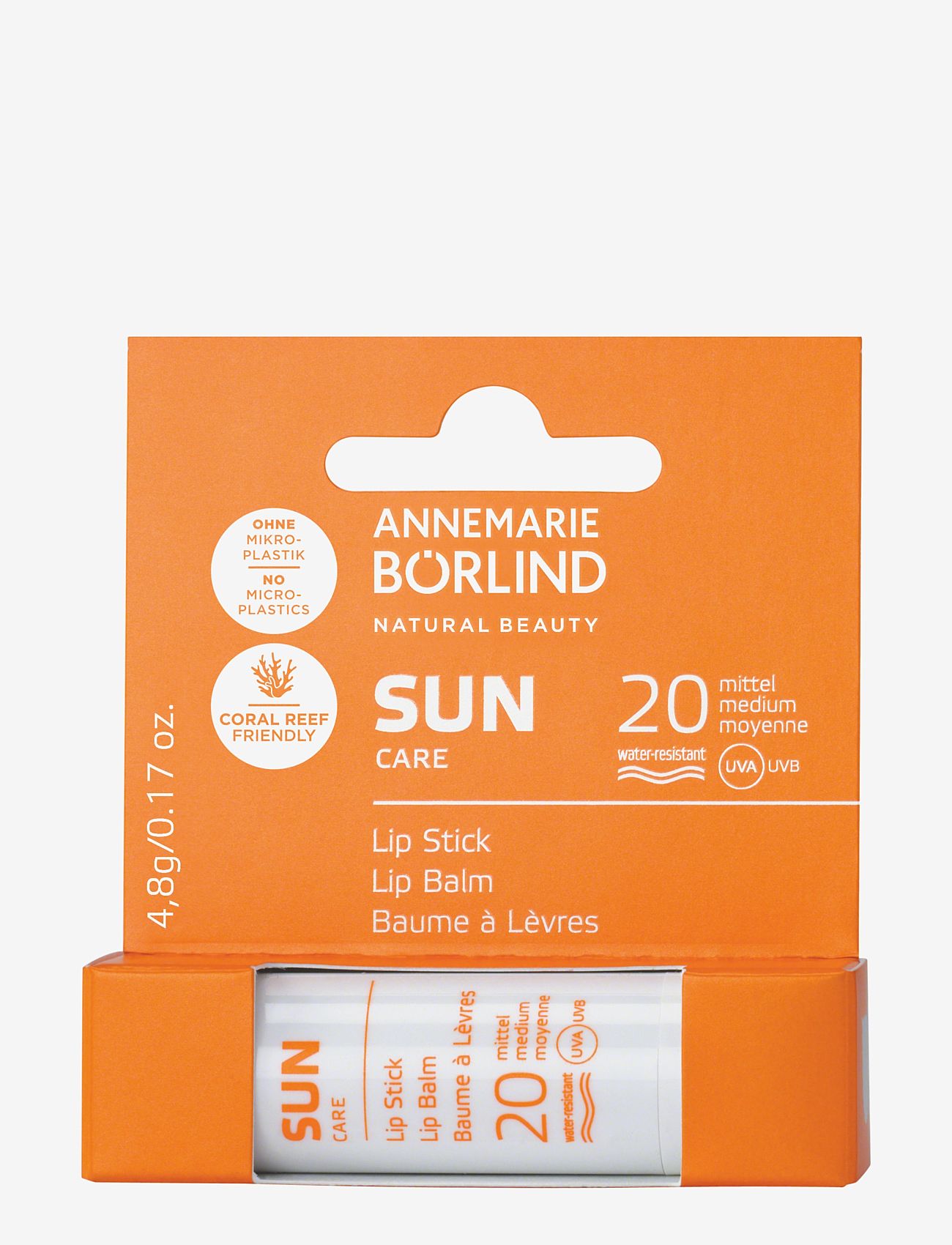 Annemarie Börlind - Sun Lip Balm SPF 20 5g - huultele - no colour - 1