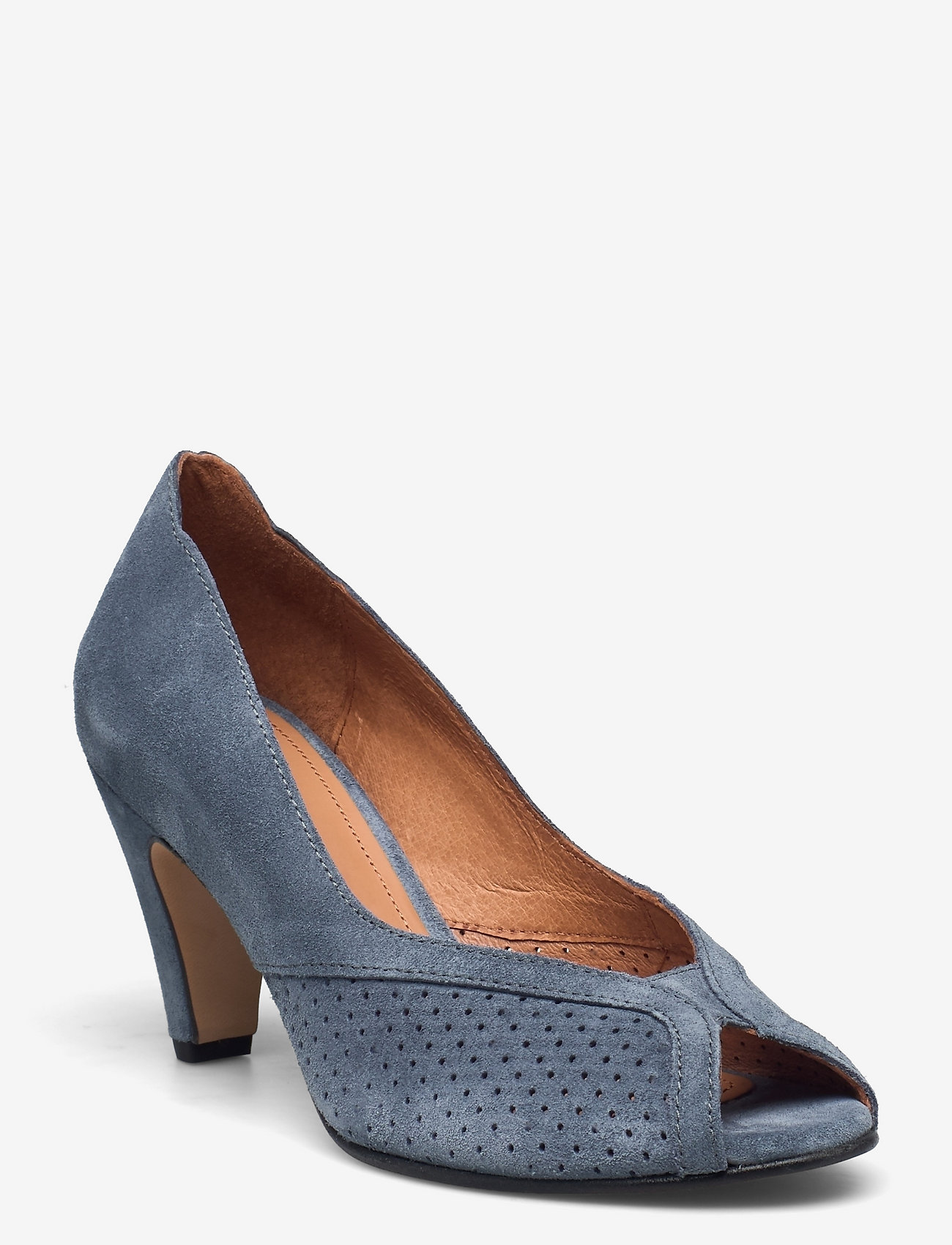 Anonymous Copenhagen - Alania - calf suede denim blue - 0