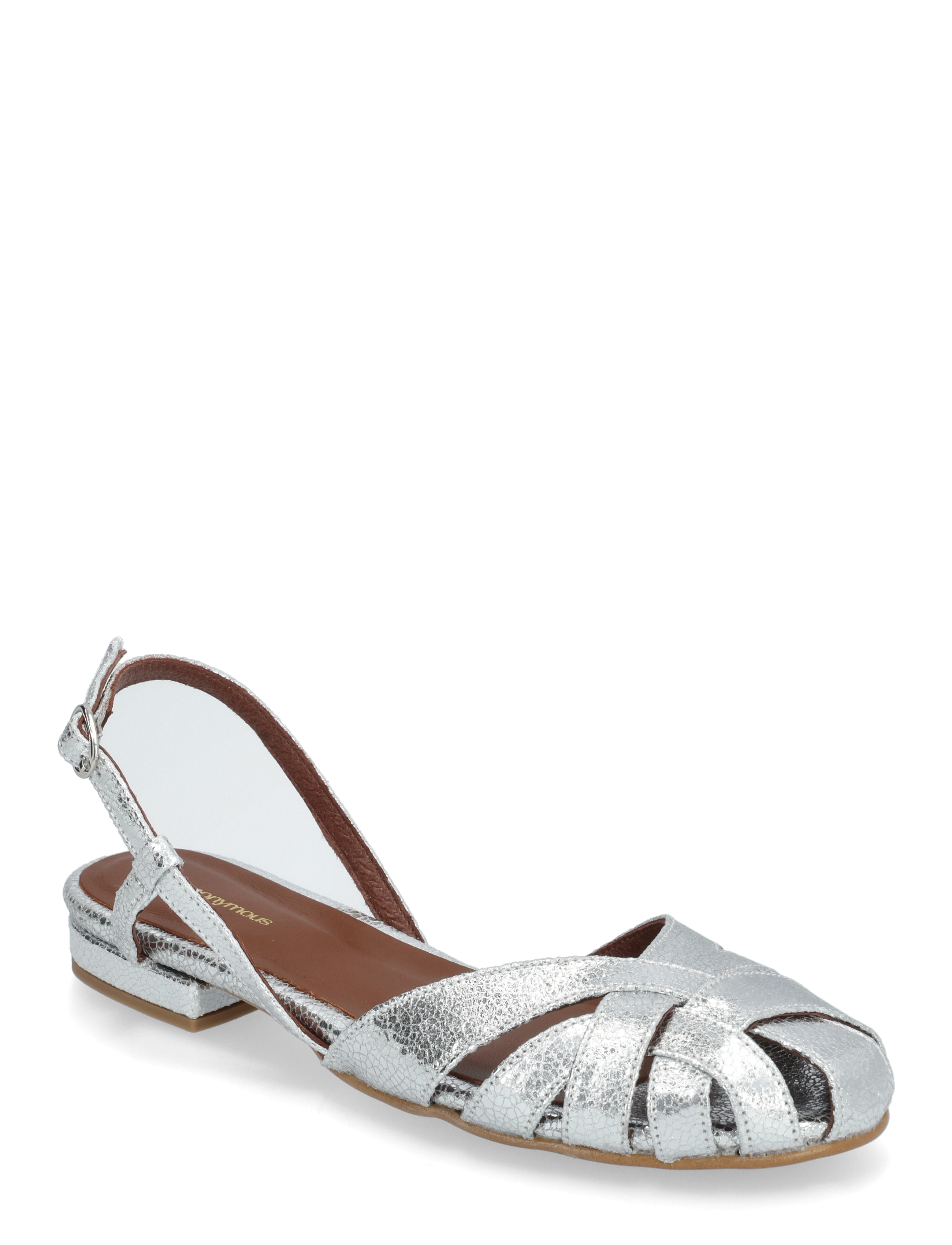 CRACKLED METALLIC GOAT SILVER