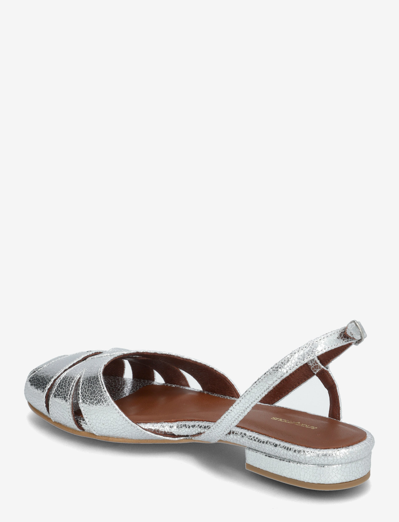 Anonymous Copenhagen - Banie 20 - platte sandalen - crackled metallic goat silver - 3
