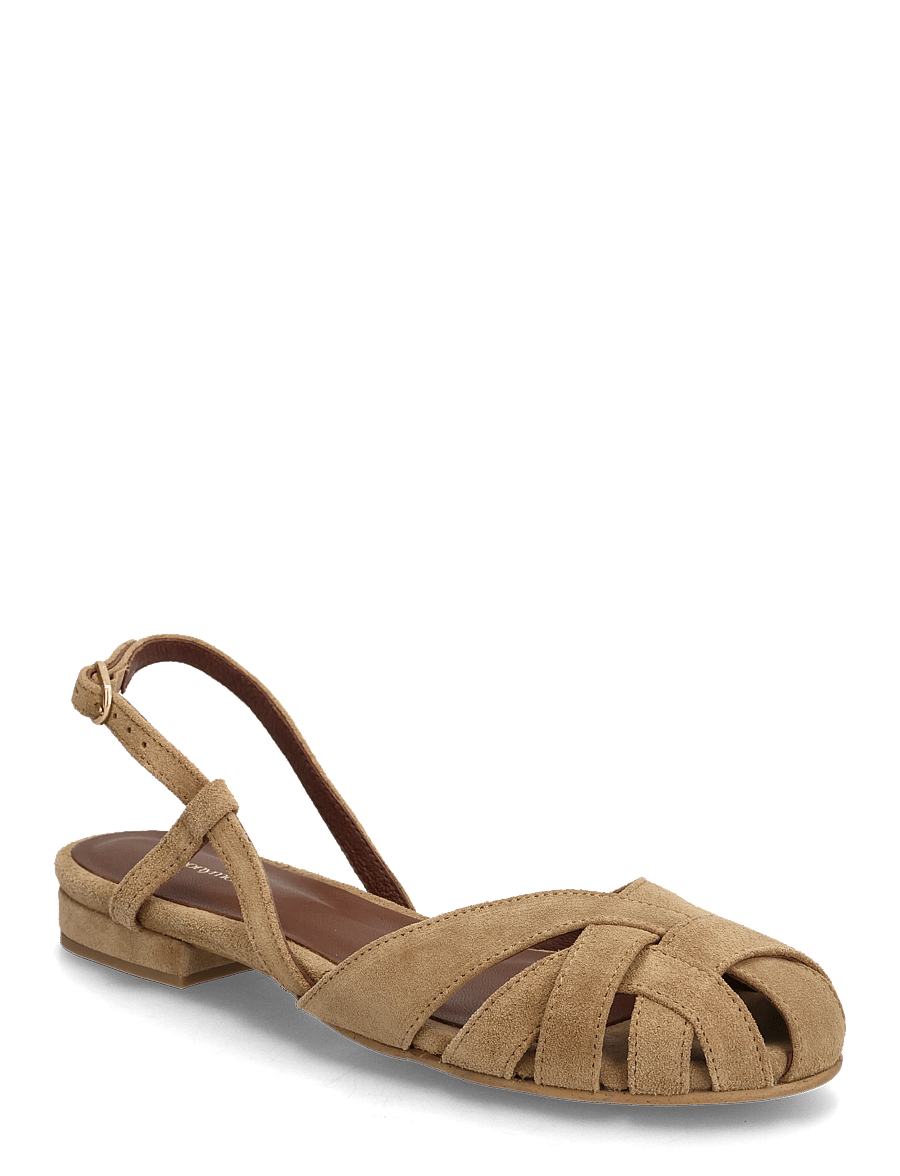 Anonymous Copenhagen - Banie 20 - flat sandals - calf suede scirocco - 0