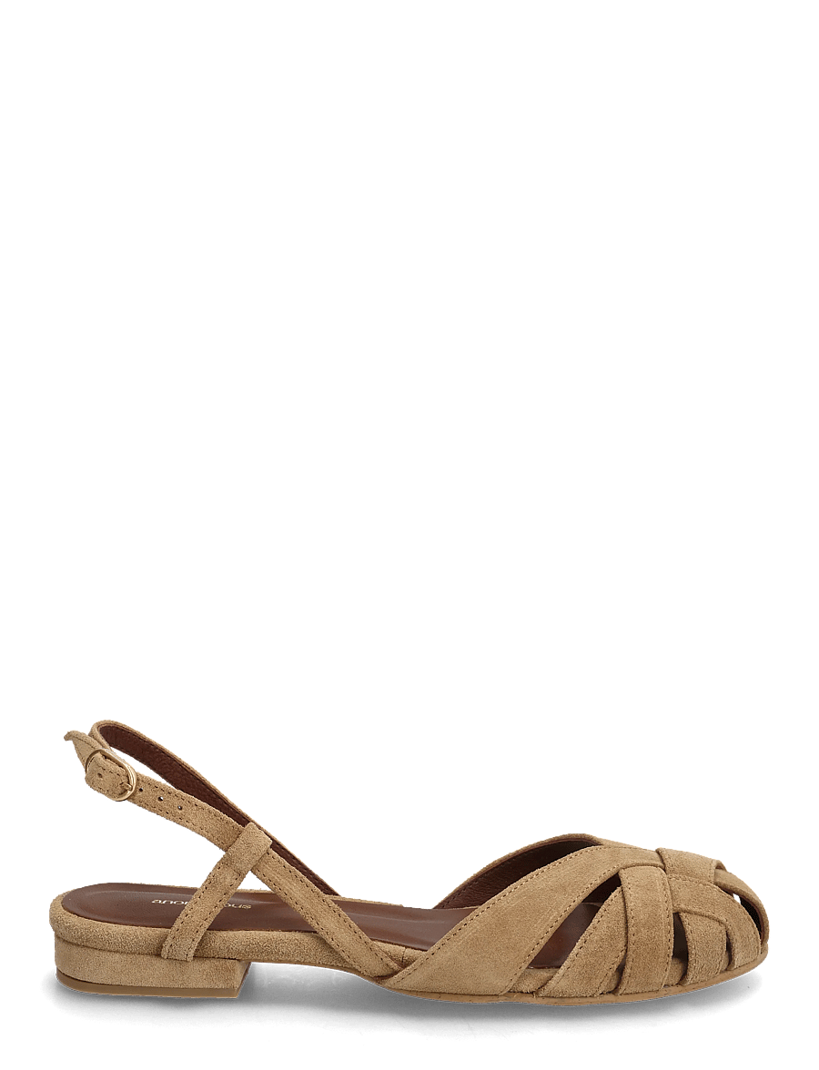 Anonymous Copenhagen - Banie 20 - flat sandals - calf suede scirocco - 1