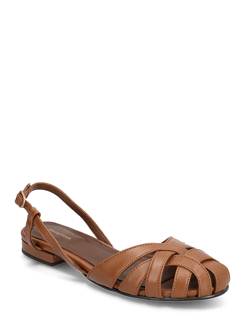 Anonymous Copenhagen - Banie 20 - platta sandaler - soft calf camel - 1