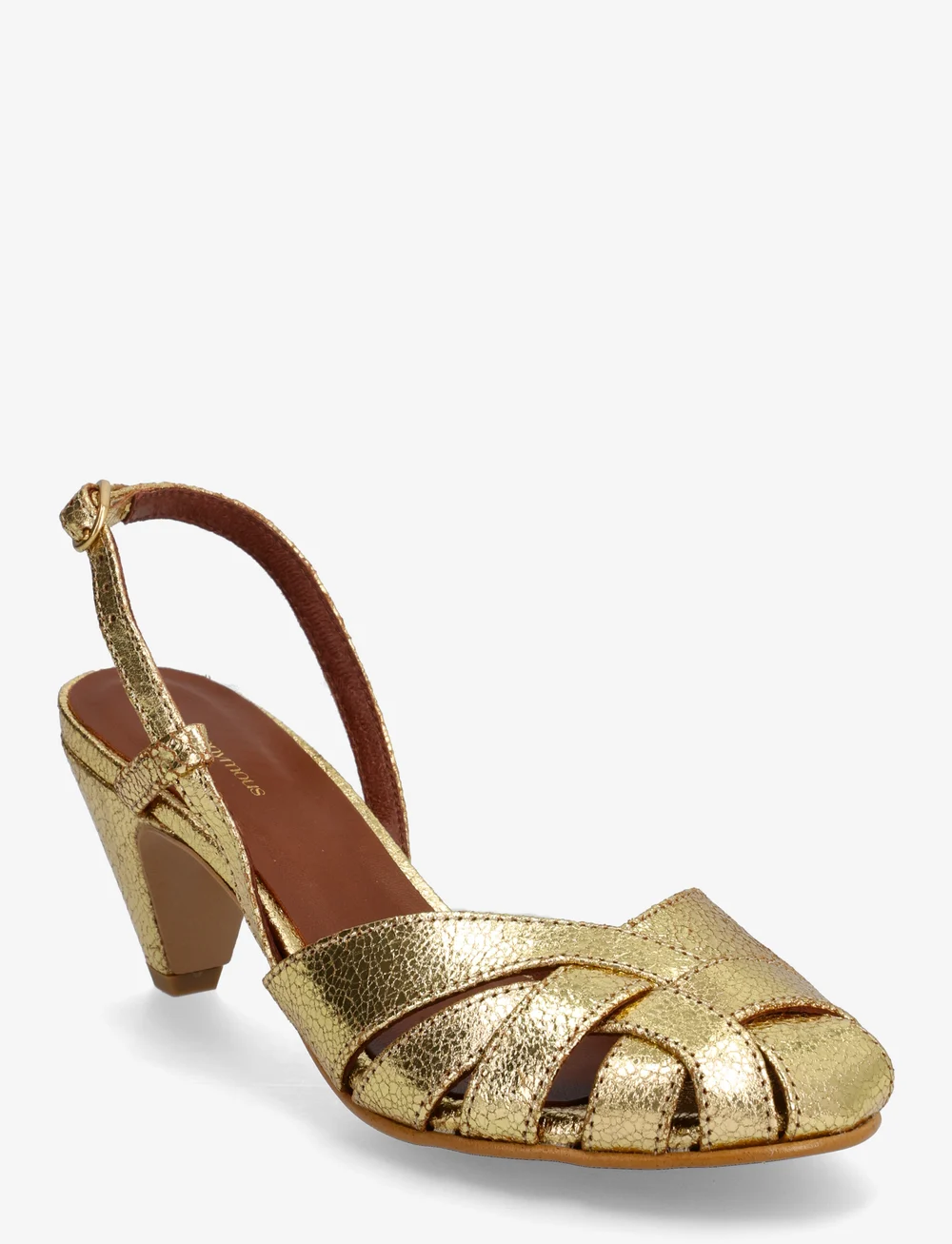 Anonymous Copenhagen - Banie 50 stiletto - sandaletten - crackled metallic goat gold - 1