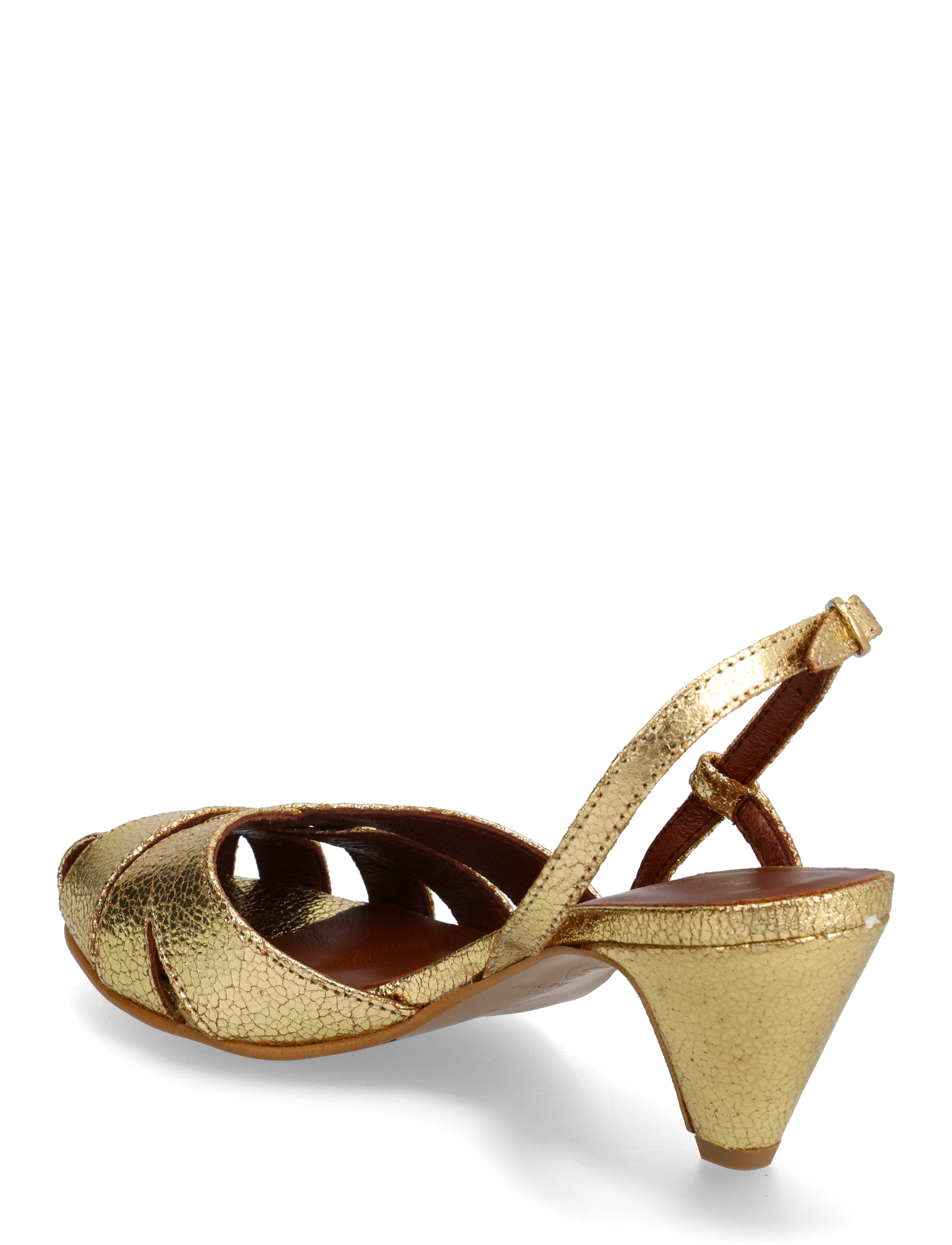 Anonymous Copenhagen - Banie 50 stiletto - festtøj til outletpriser - crackled metallic goat gold - 3