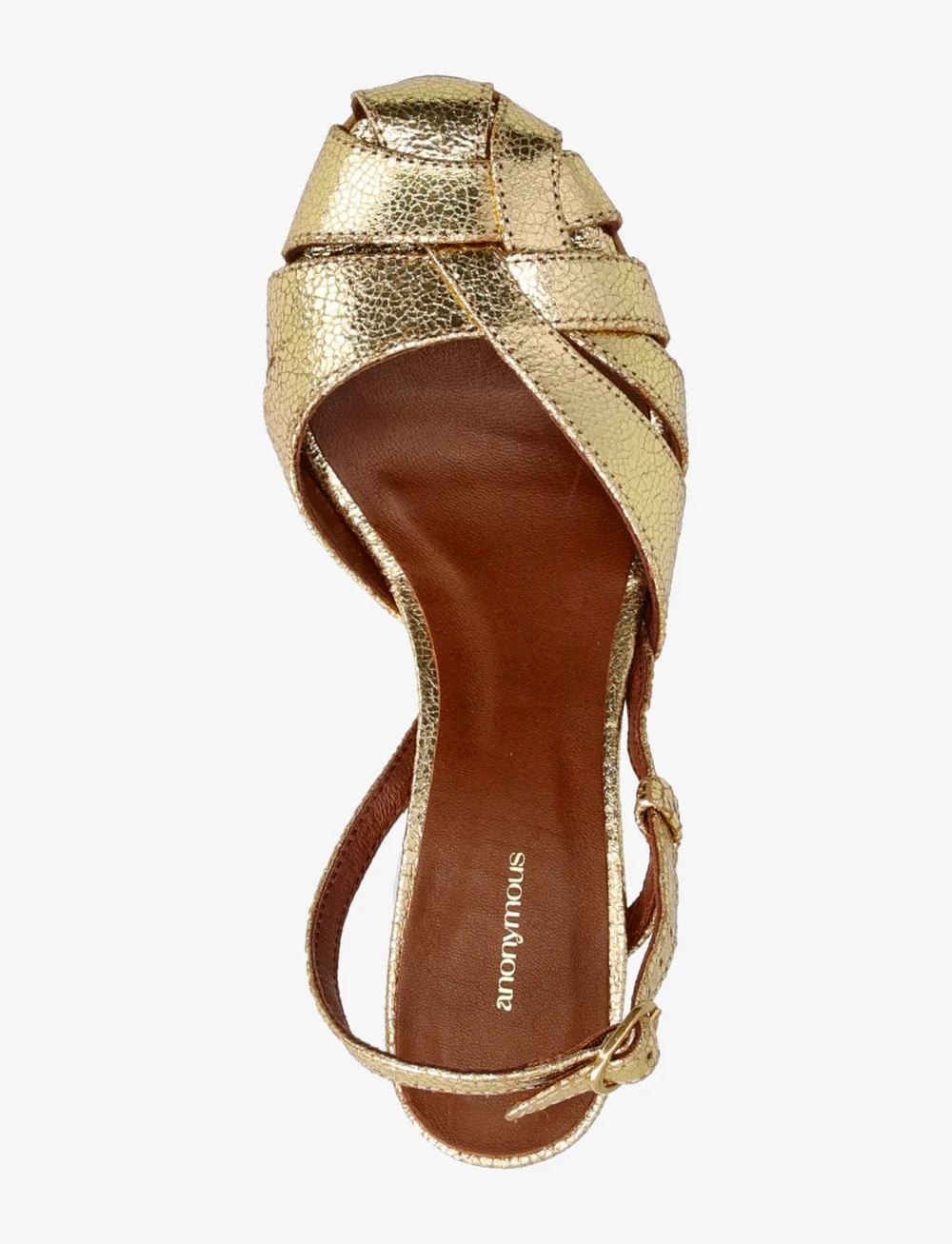 Anonymous Copenhagen - Banie 50 stiletto - sandaletten - crackled metallic goat gold - 4