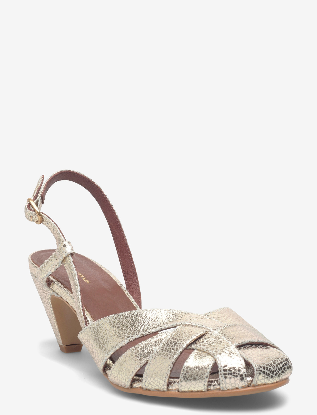 Anonymous Copenhagen - Banie 50 stiletto - lahtised kontsakingad - crackled metallic goat champagne - 0