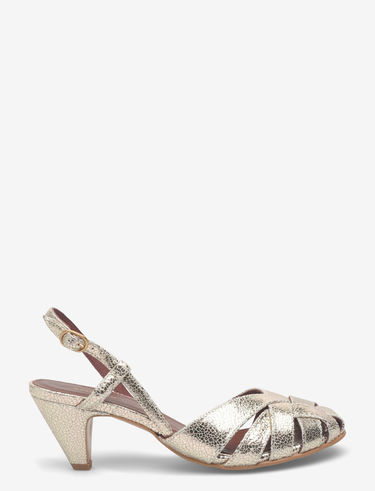 Anonymous Copenhagen - Banie 50 stiletto - lahtised kontsakingad - crackled metallic goat champagne - 1