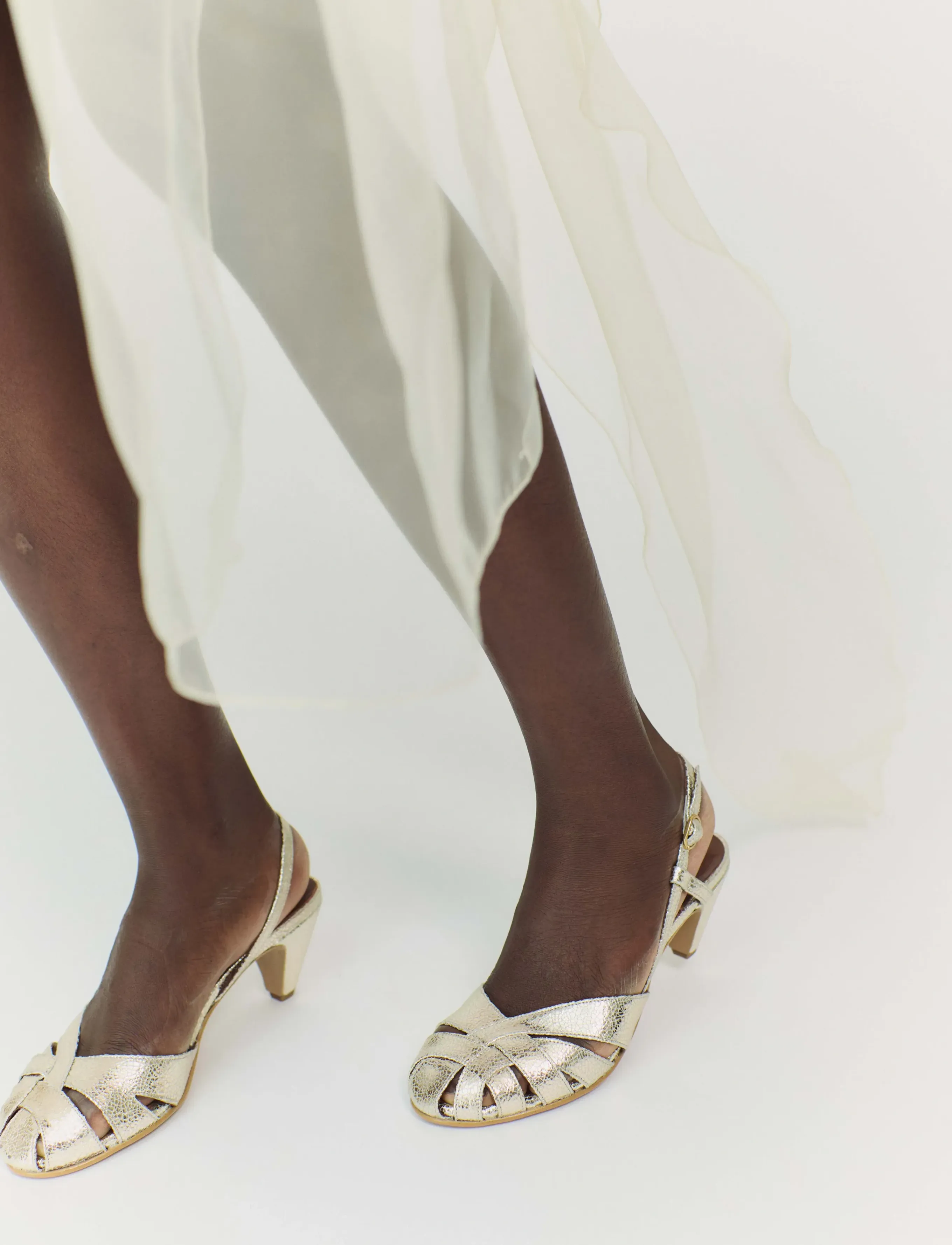 Anonymous Copenhagen Banie 50 Stiletto, 39, Heels, Gold - Heeled Sandals, Frauen