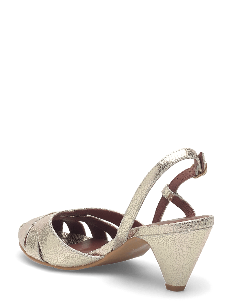 Anonymous Copenhagen - Banie 50 stiletto - lahtised kontsakingad - crackled metallic goat champagne - 2