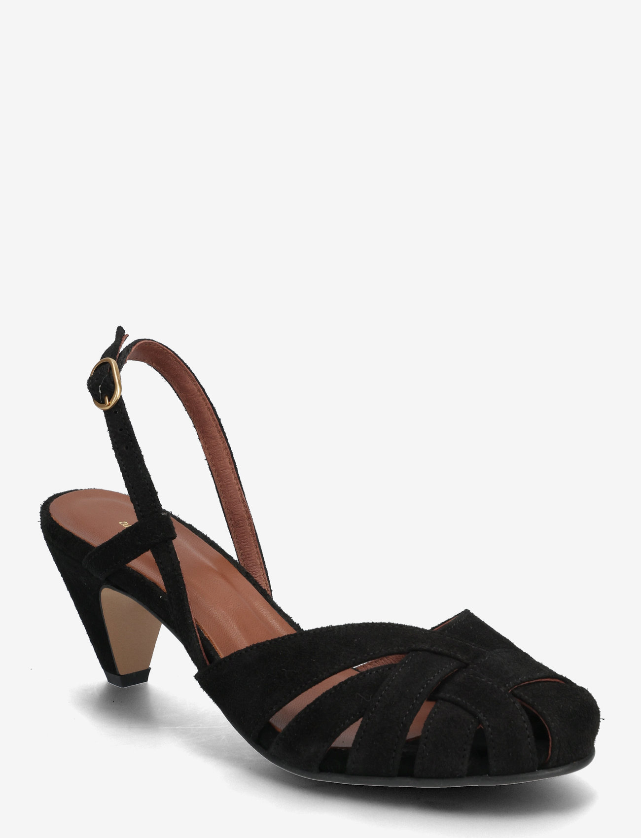 Anonymous Copenhagen - Banie 50 stiletto - sandaler med hæl - calf suede black - 0