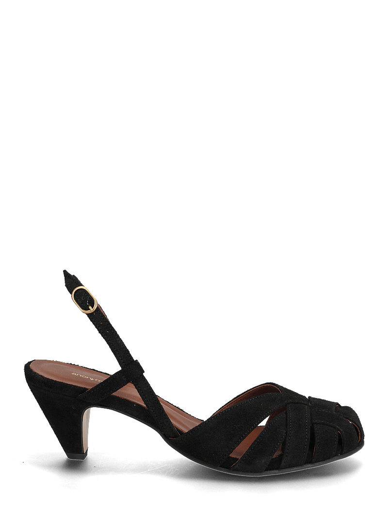 Anonymous Copenhagen - Banie 50 stiletto - sandaler med hæl - calf suede black - 1