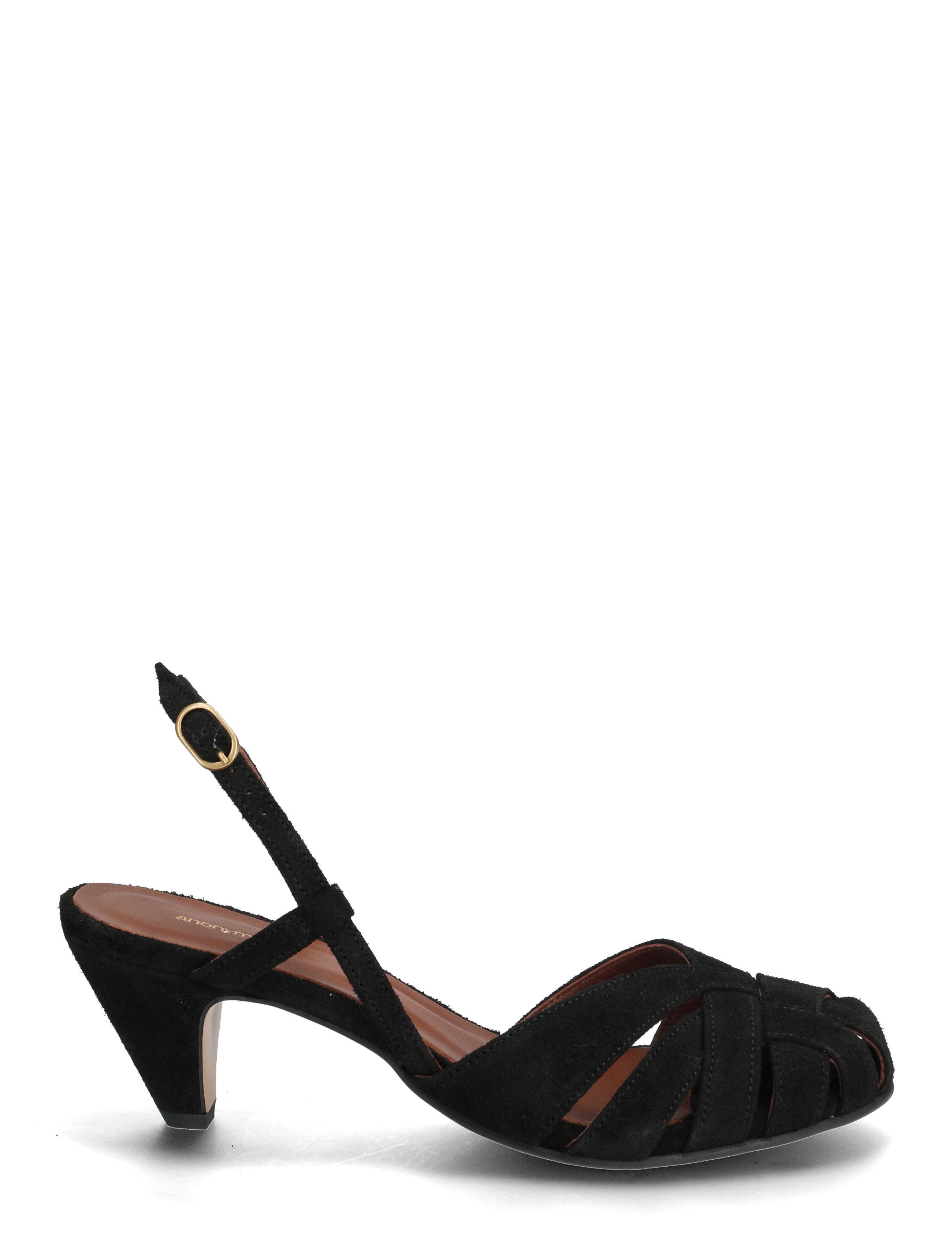 Anonymous Copenhagen - Banie 50 stiletto - sandaletten - calf suede black - 1