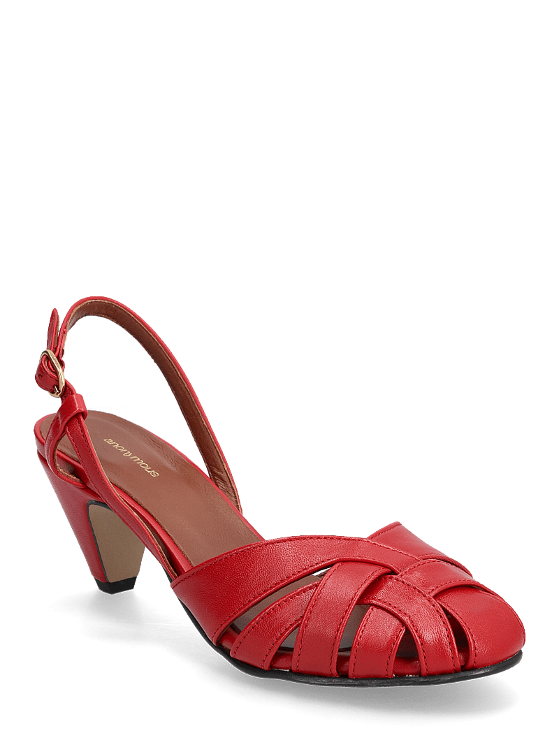 Anonymous Copenhagen - Banie 50 stiletto - sandaletten - shiny lamb ruby red - 1