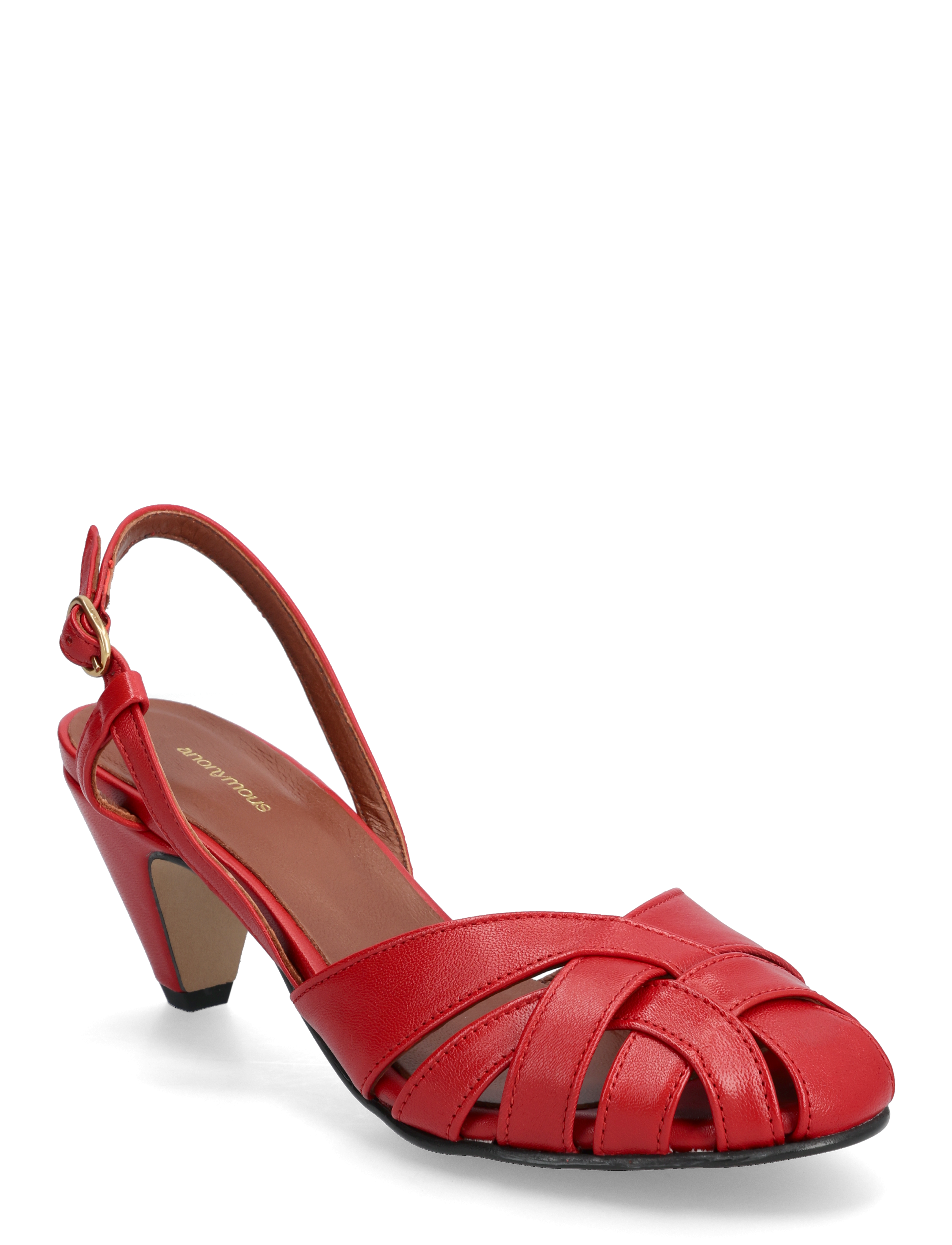 Anonymous Copenhagen Banie 50 stiletto - Sandaler - SHINY LAMB RUBY RED / red