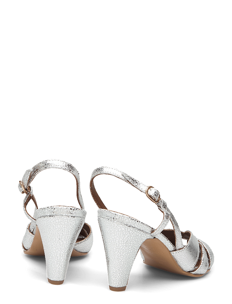 Anonymous Copenhagen - Banie 75 - slingbacks med hæle - crackled metallic goat silver - 5